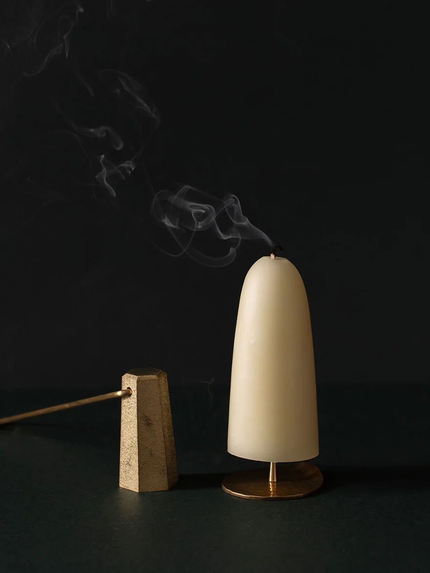 Mother's Milk Beeswax Stubby Candles Set of 2 - Image 2