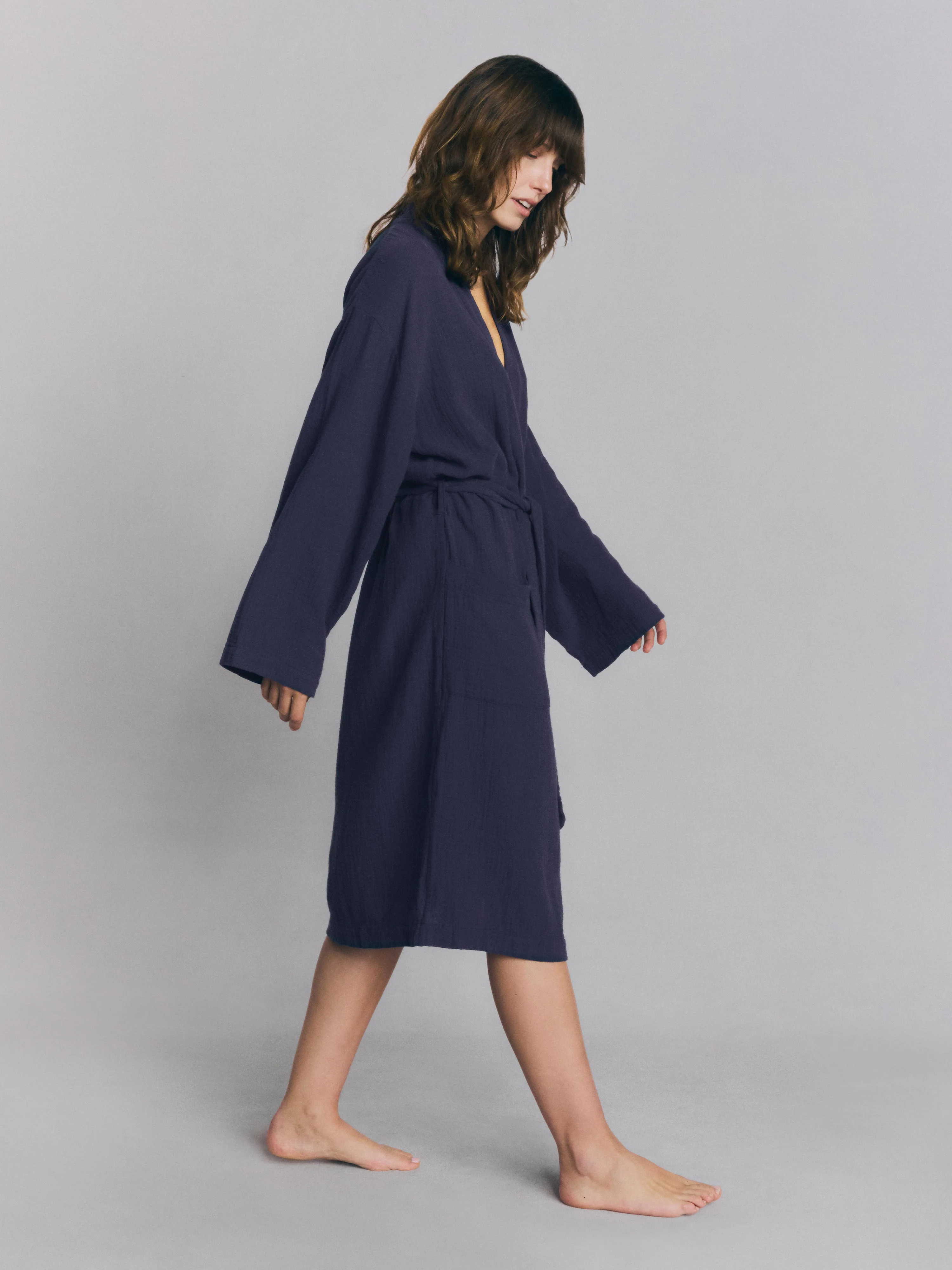 Atlantic Cotton Gauze Robe - Image 3