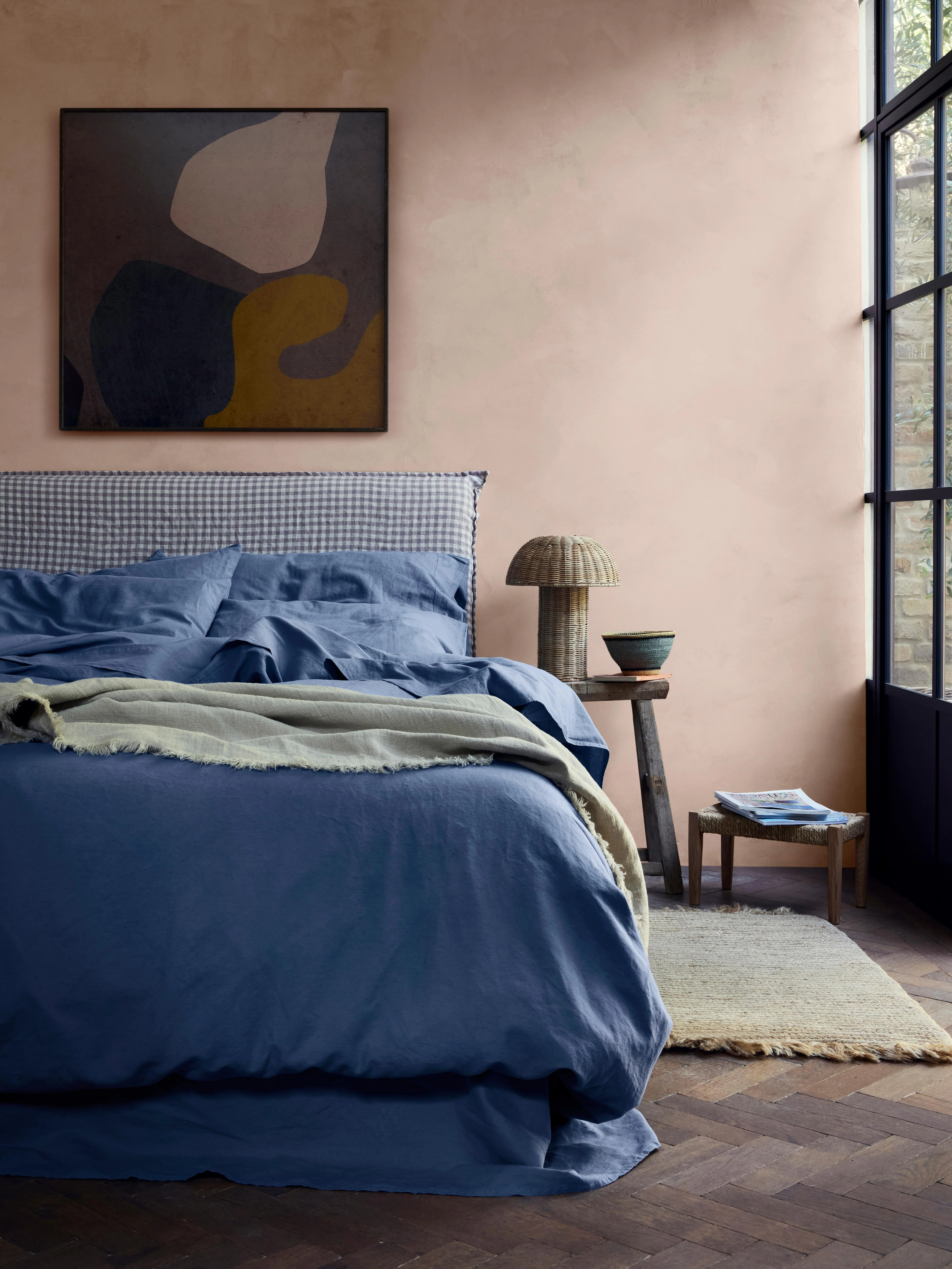 Blueberry Linen Blend Duvet Cover - Image 2