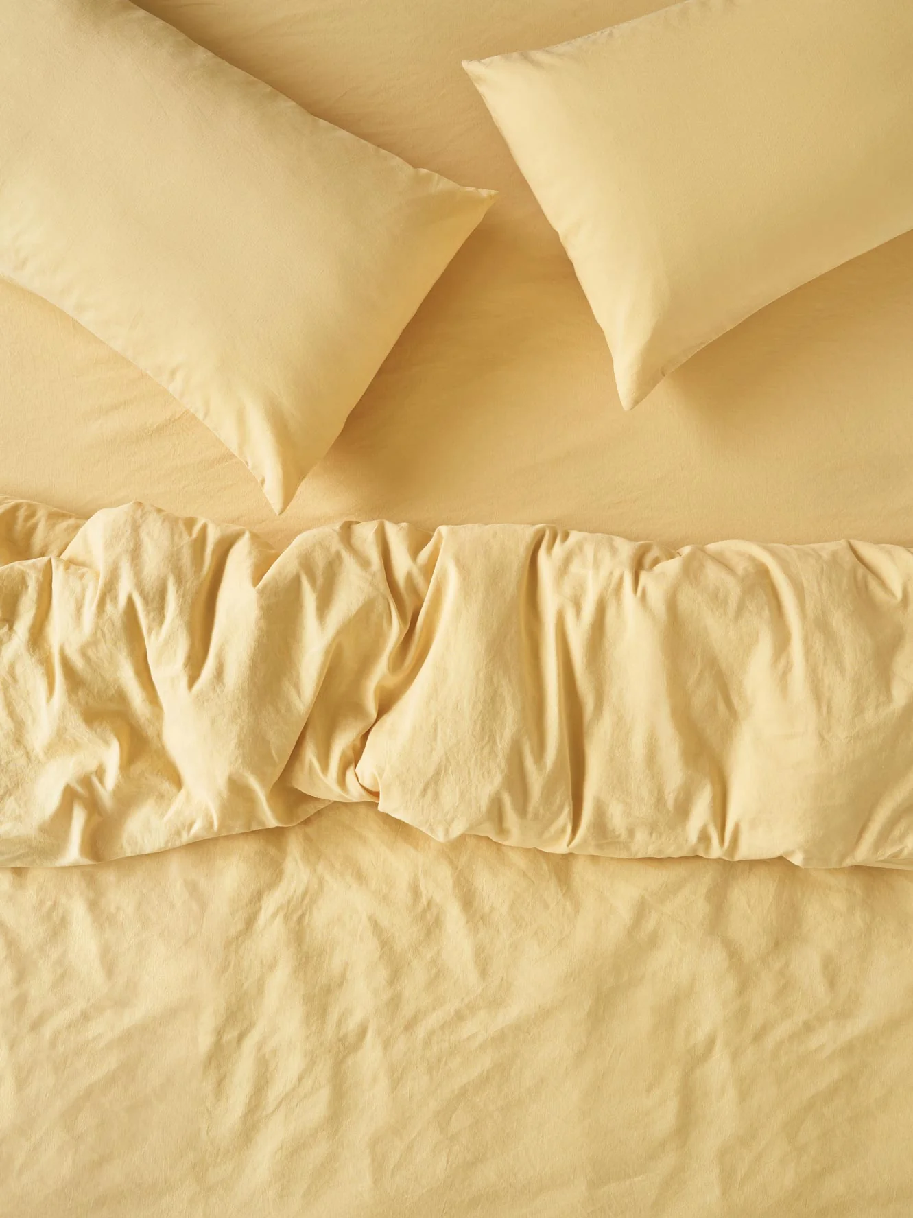 Butter Yellow Linen Blend Duvet Set - Image 2