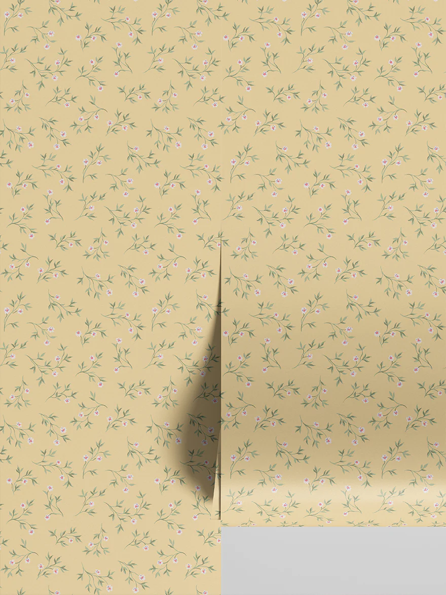 Chamomile Yellow Spring Sprig Wallpaper