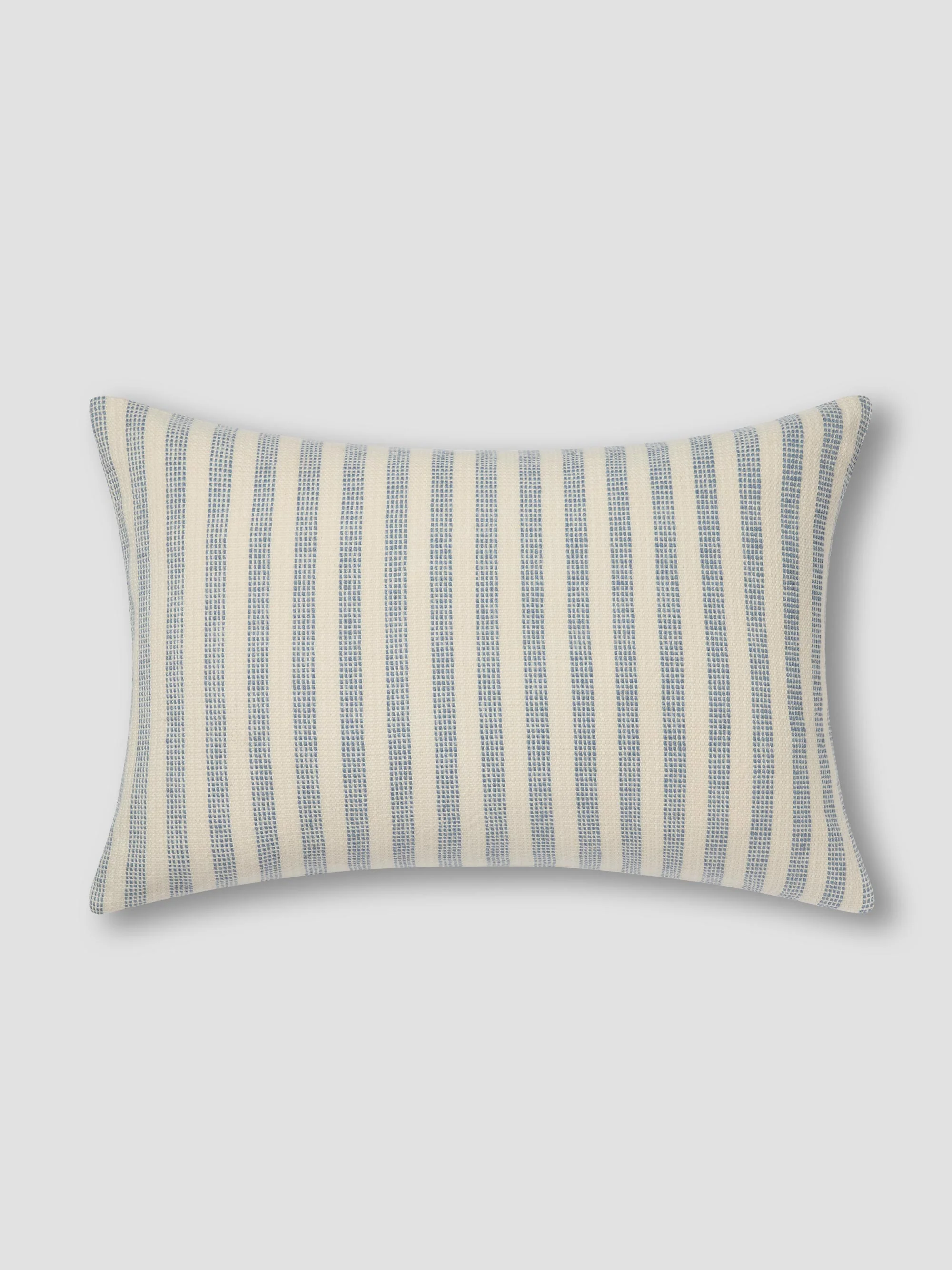 Coastal Blue Pembroke Stripe Wool Cushion Cover - Image 2