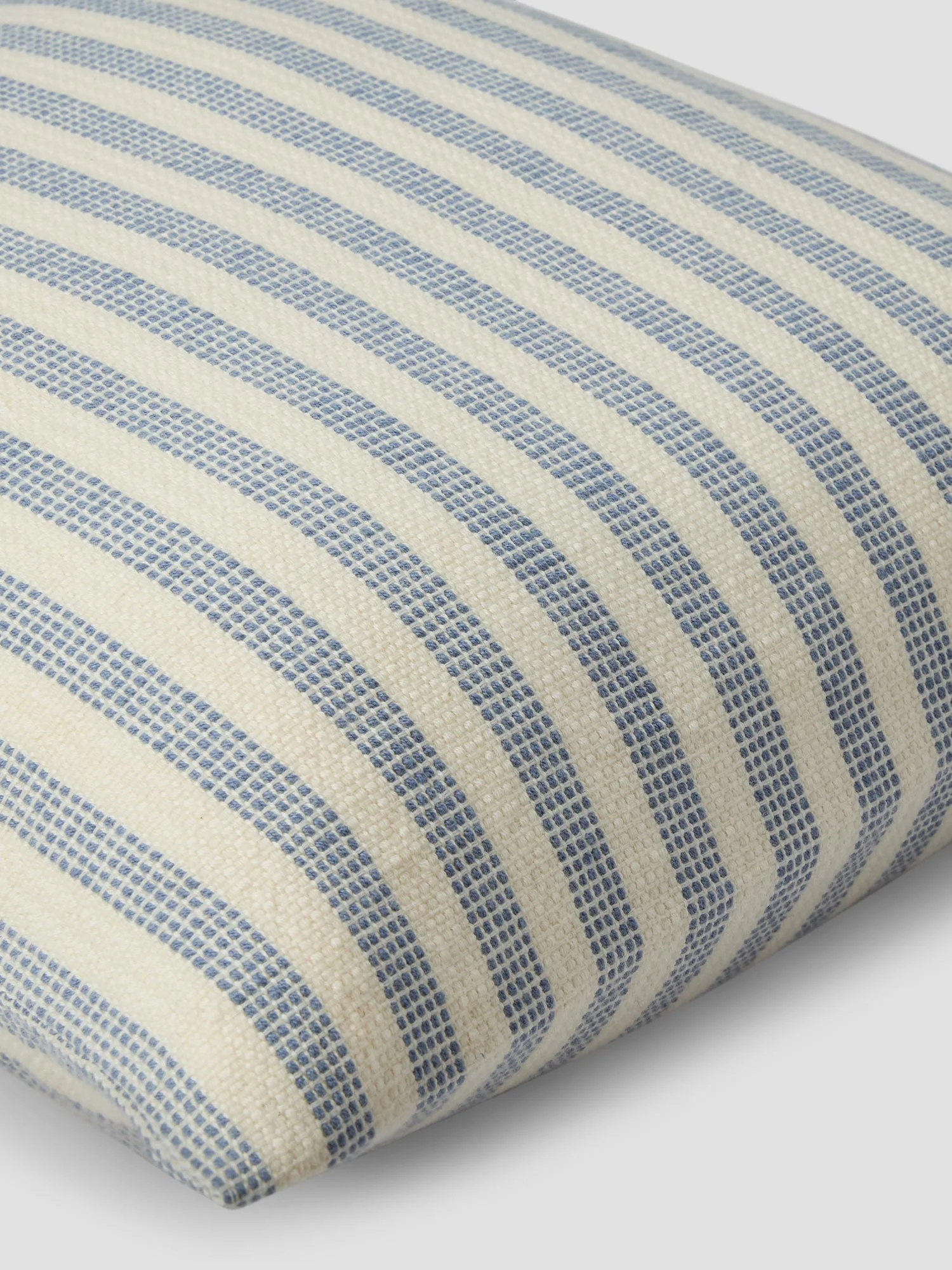 Coastal Blue Pembroke Stripe Wool Cushion Cover - Image 4