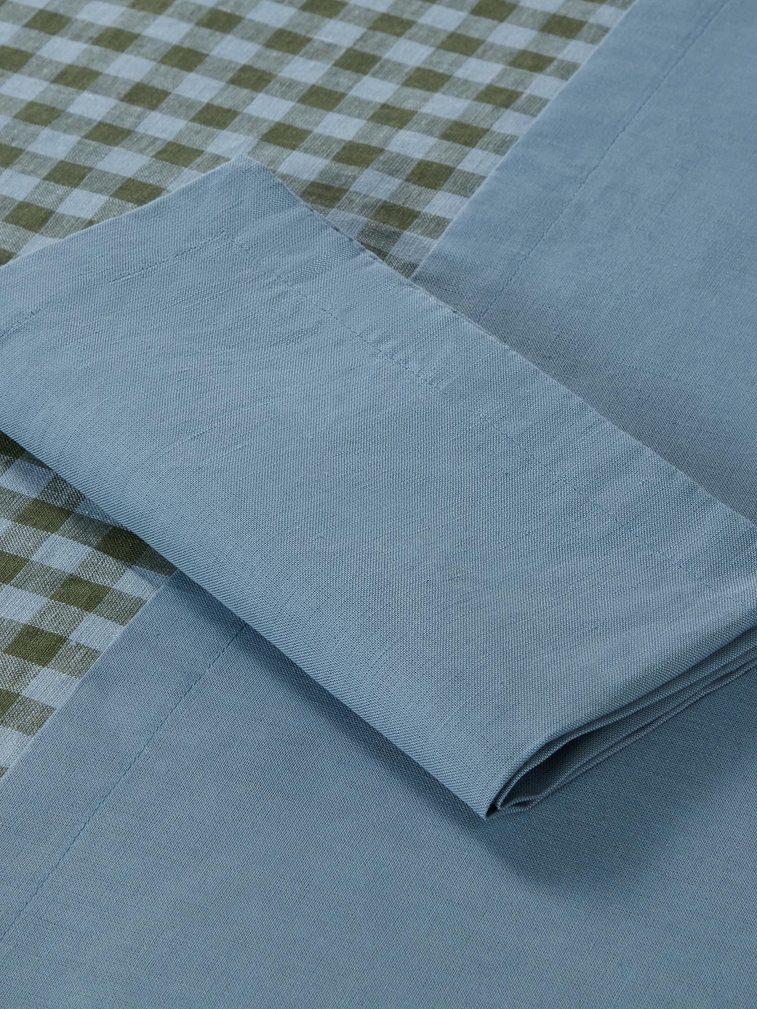 Dusk Blue Linen Blend Napkins Set of 4 - Image 3