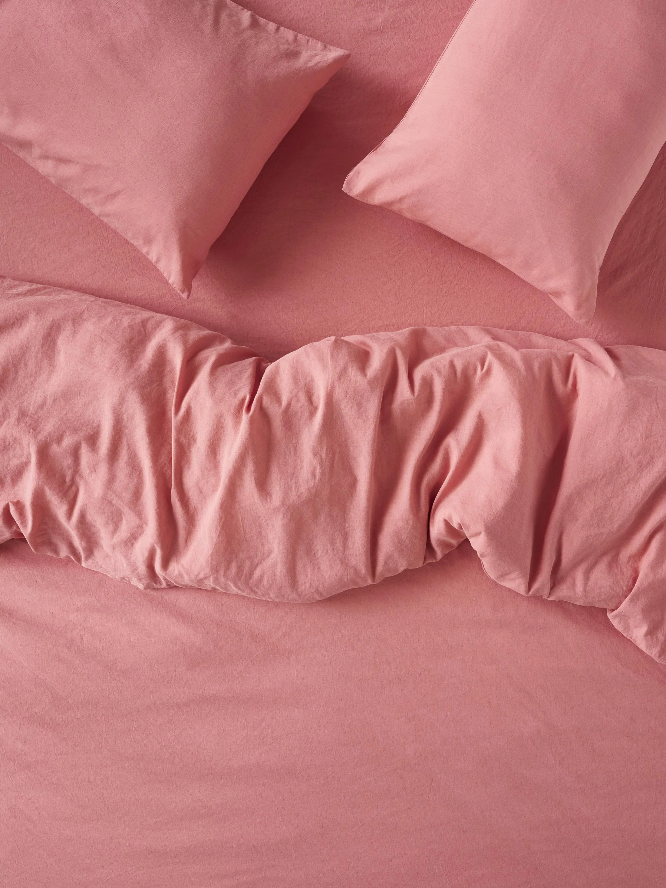 Dusty Pink Linen Blend Duvet Cover