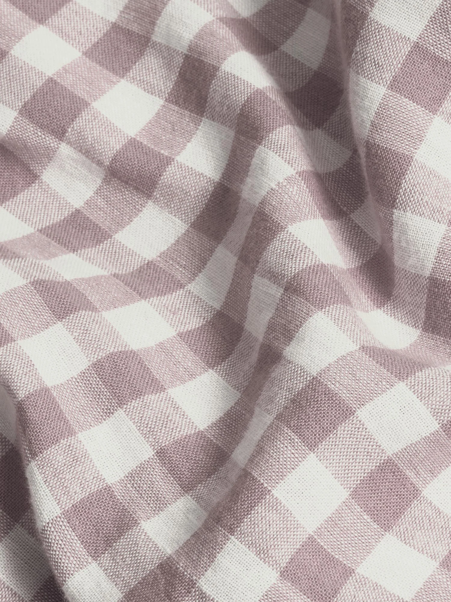 Elderberry Gingham Linen Blend Square Pillowcases (Pair) - Image 3