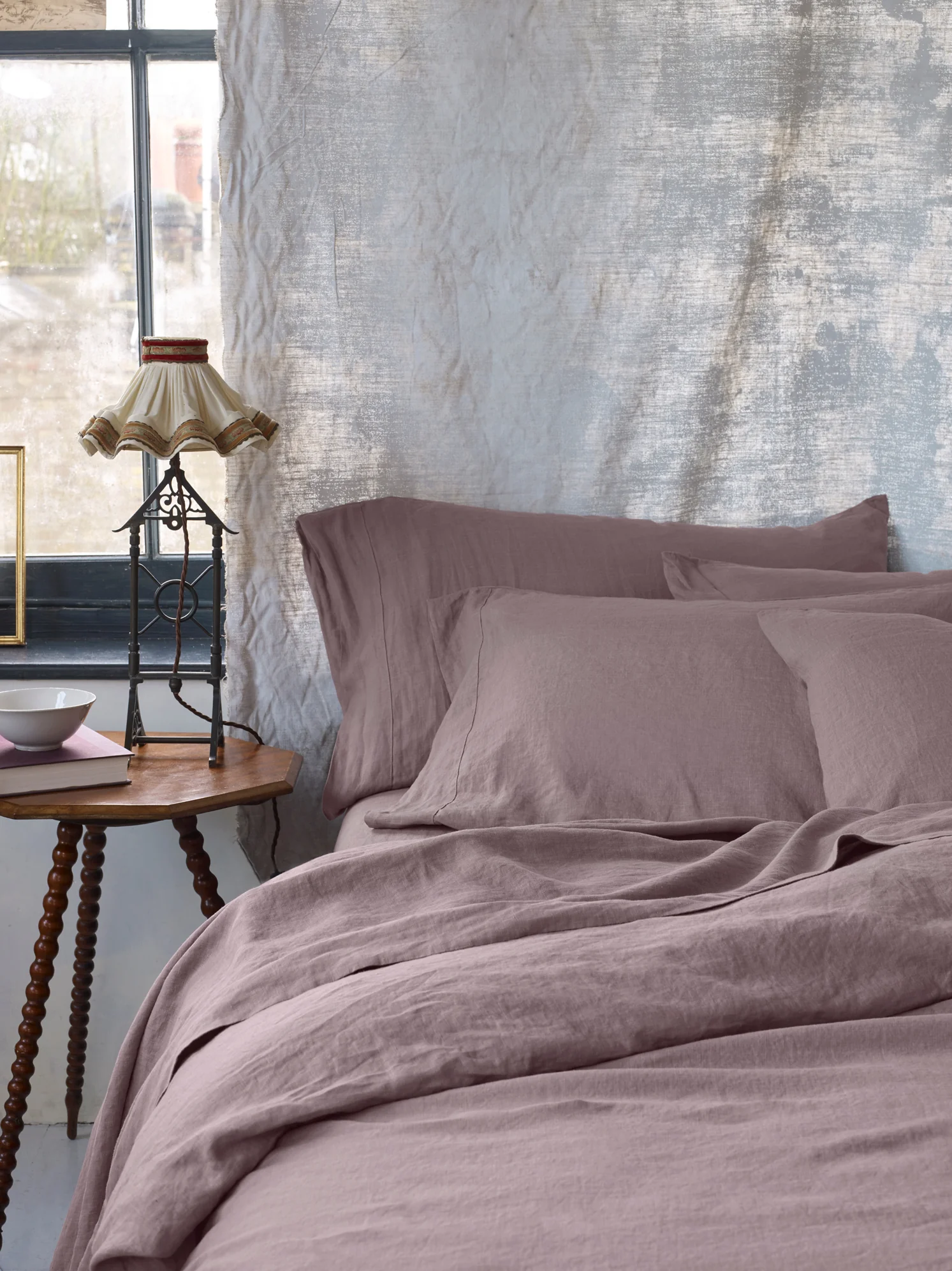 Elderberry Linen Blend Duvet Cover - Image 2