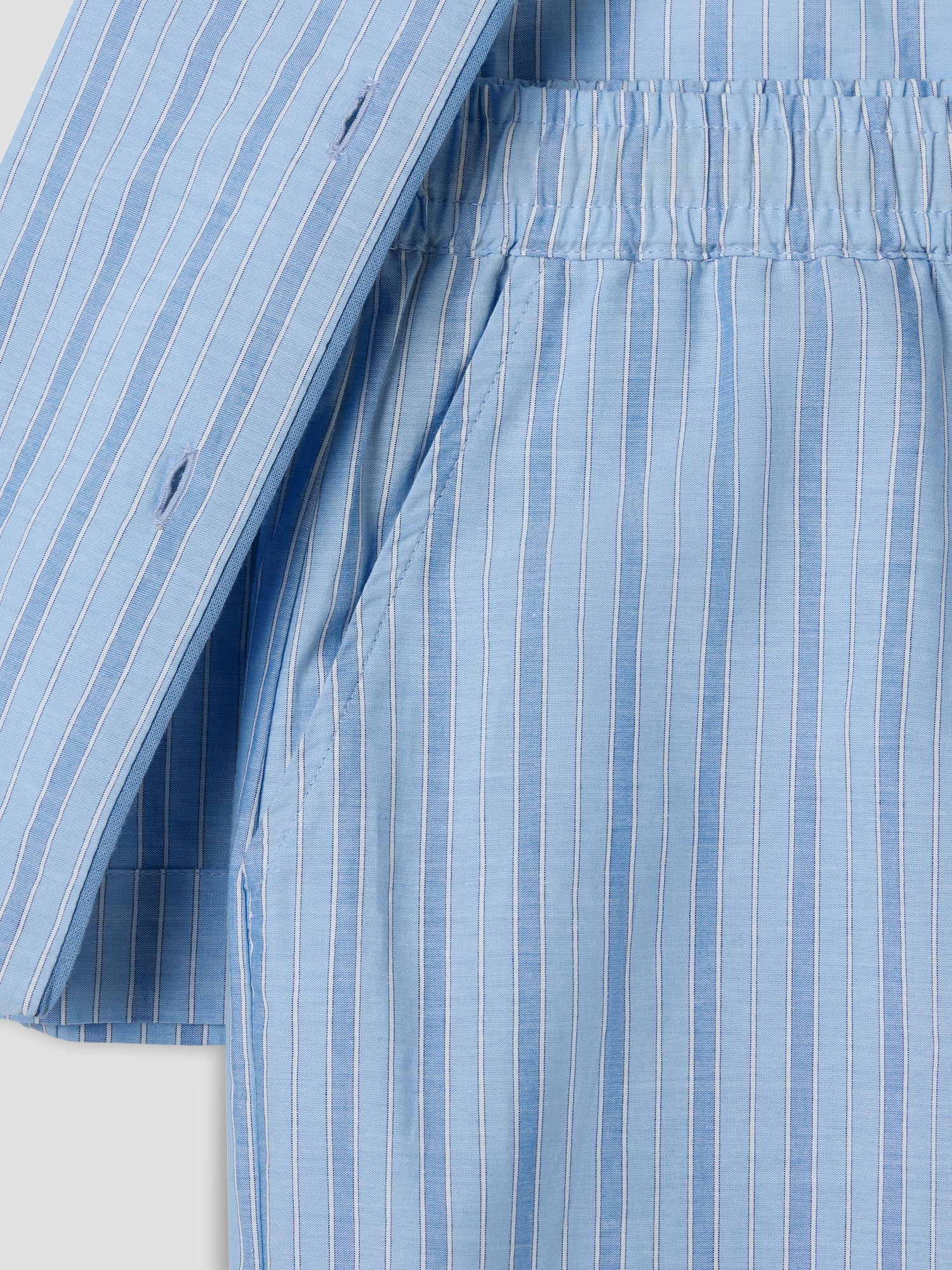 Favorite Stripe Cotton Cropped Pajama Set - Image 6
