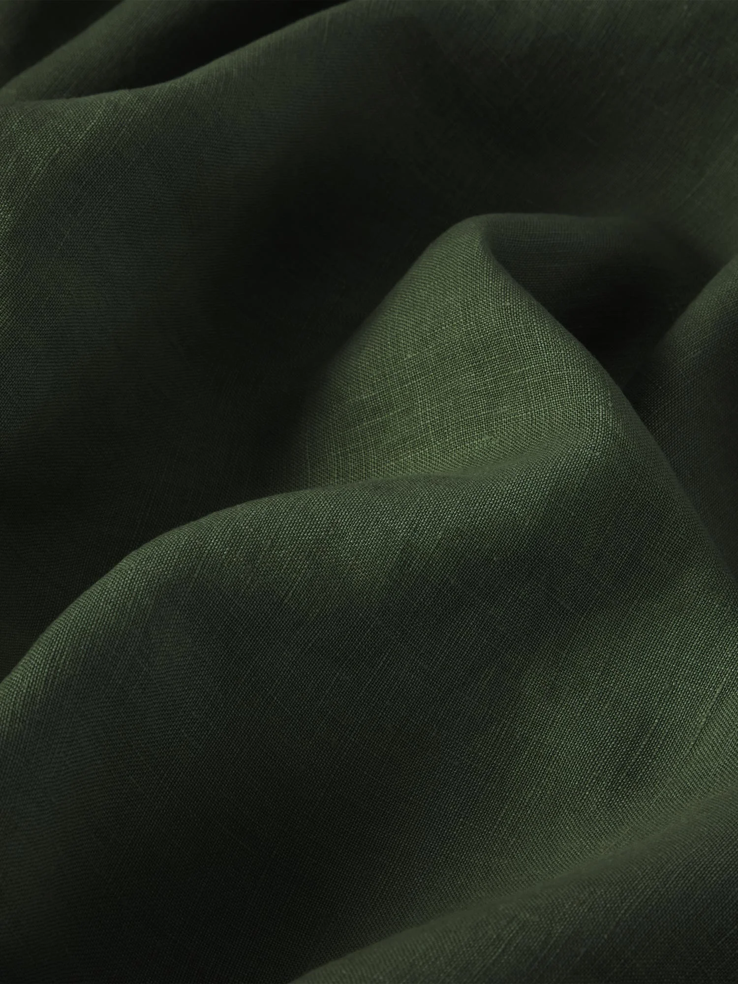 Fern Green 100% Linen Duvet Cover - Image 3