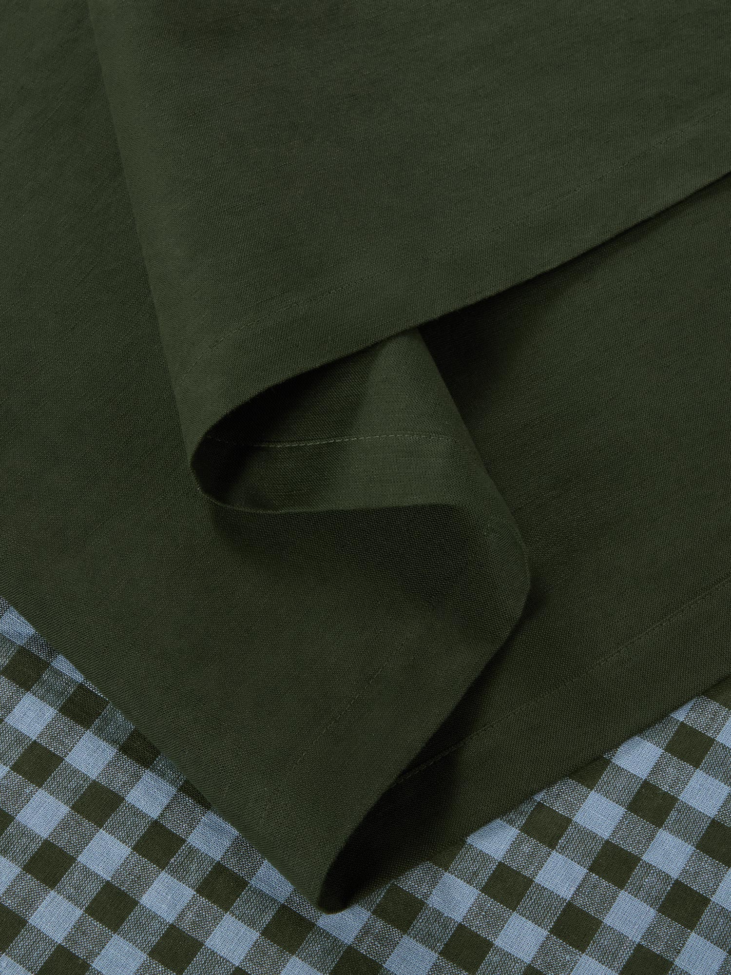 Fern Green Linen Blend Table Runner - Image 3