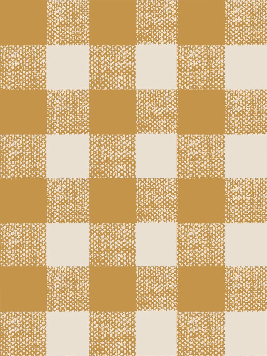 Honey Gingham Wallpaper - Image 4