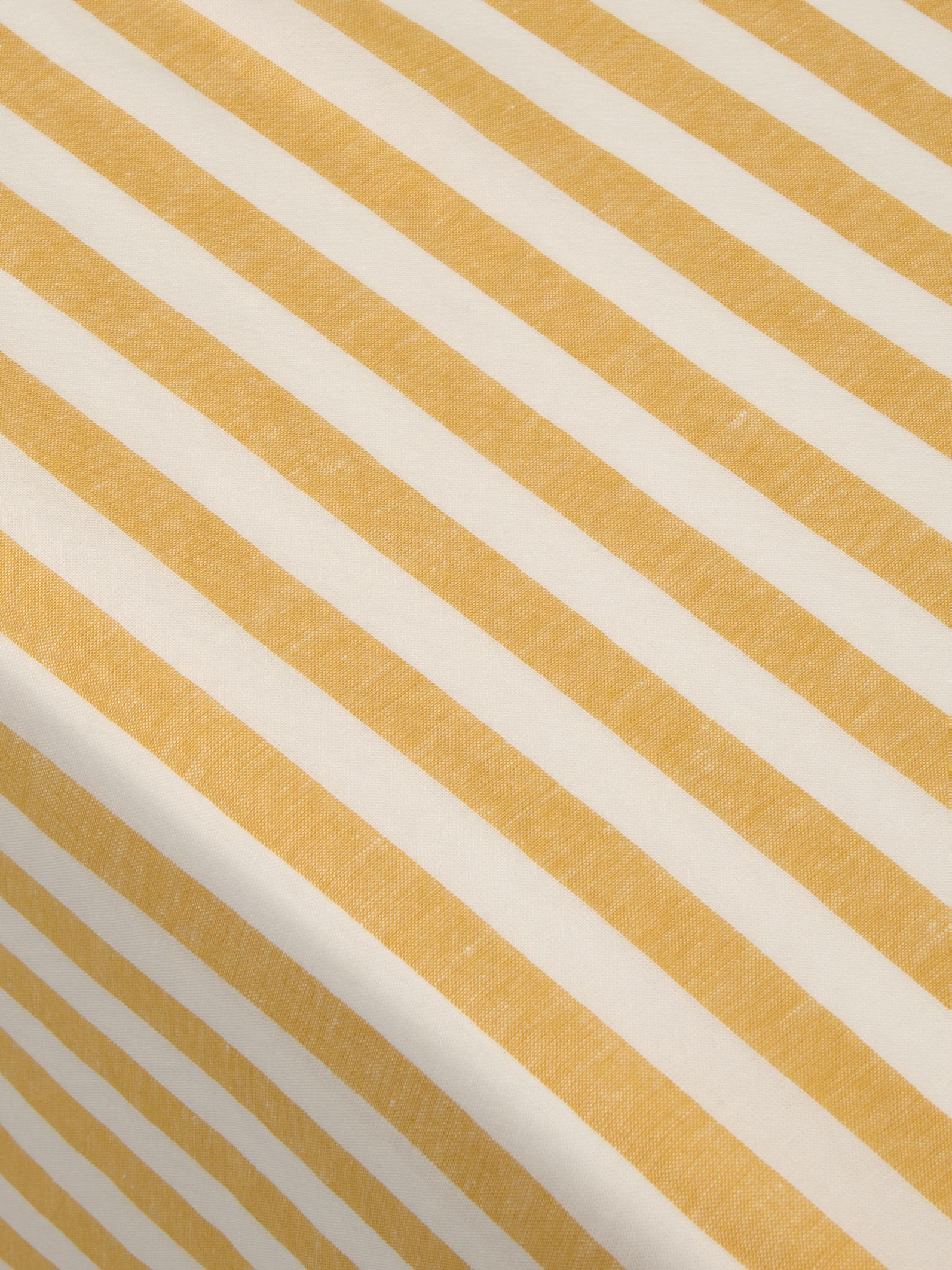 Honey Pembroke Stripe Linen Blend Tablecloth - Image 4