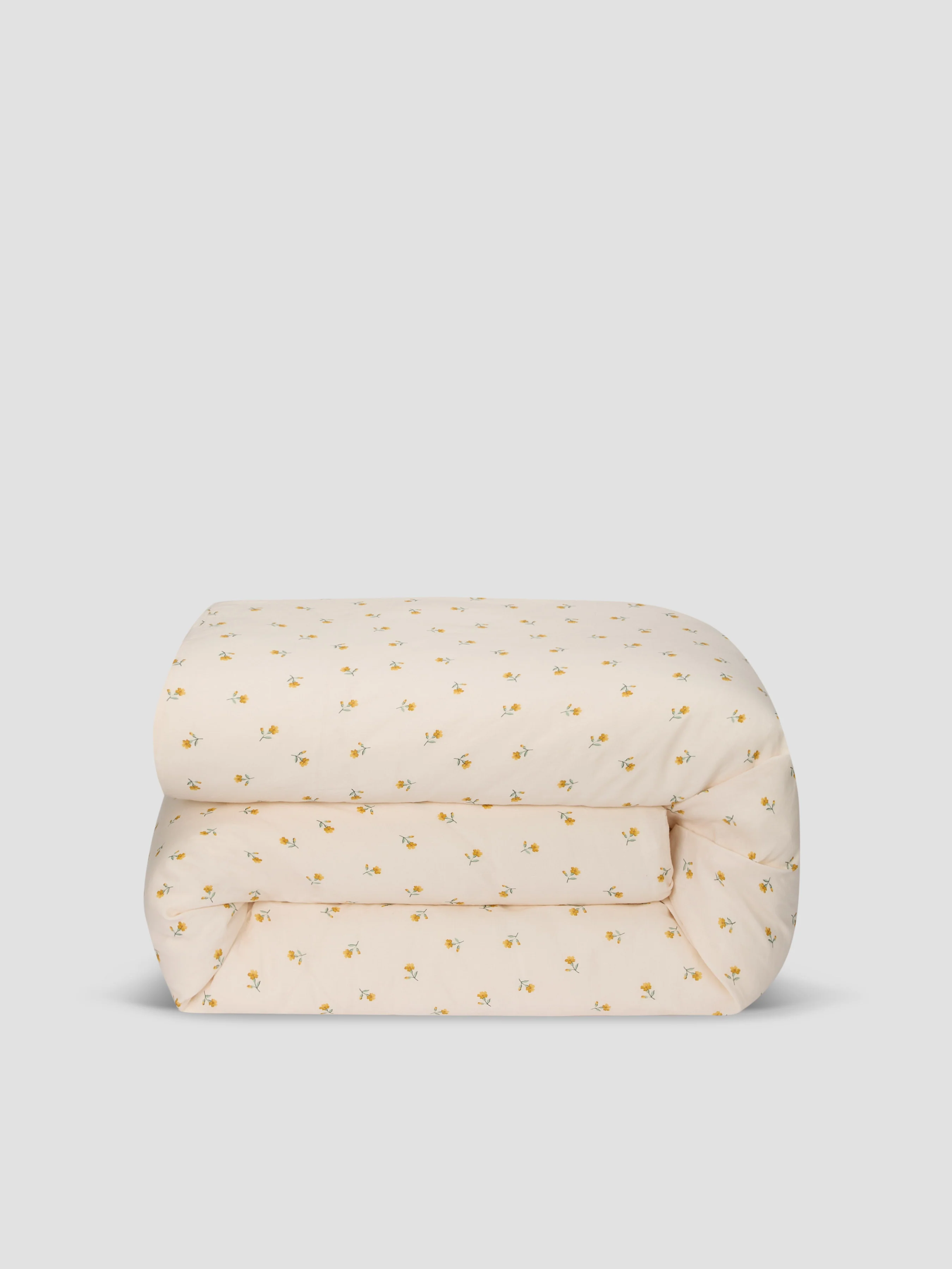 Honey Posy Bud Linen Blend Duvet Cover - Image 3