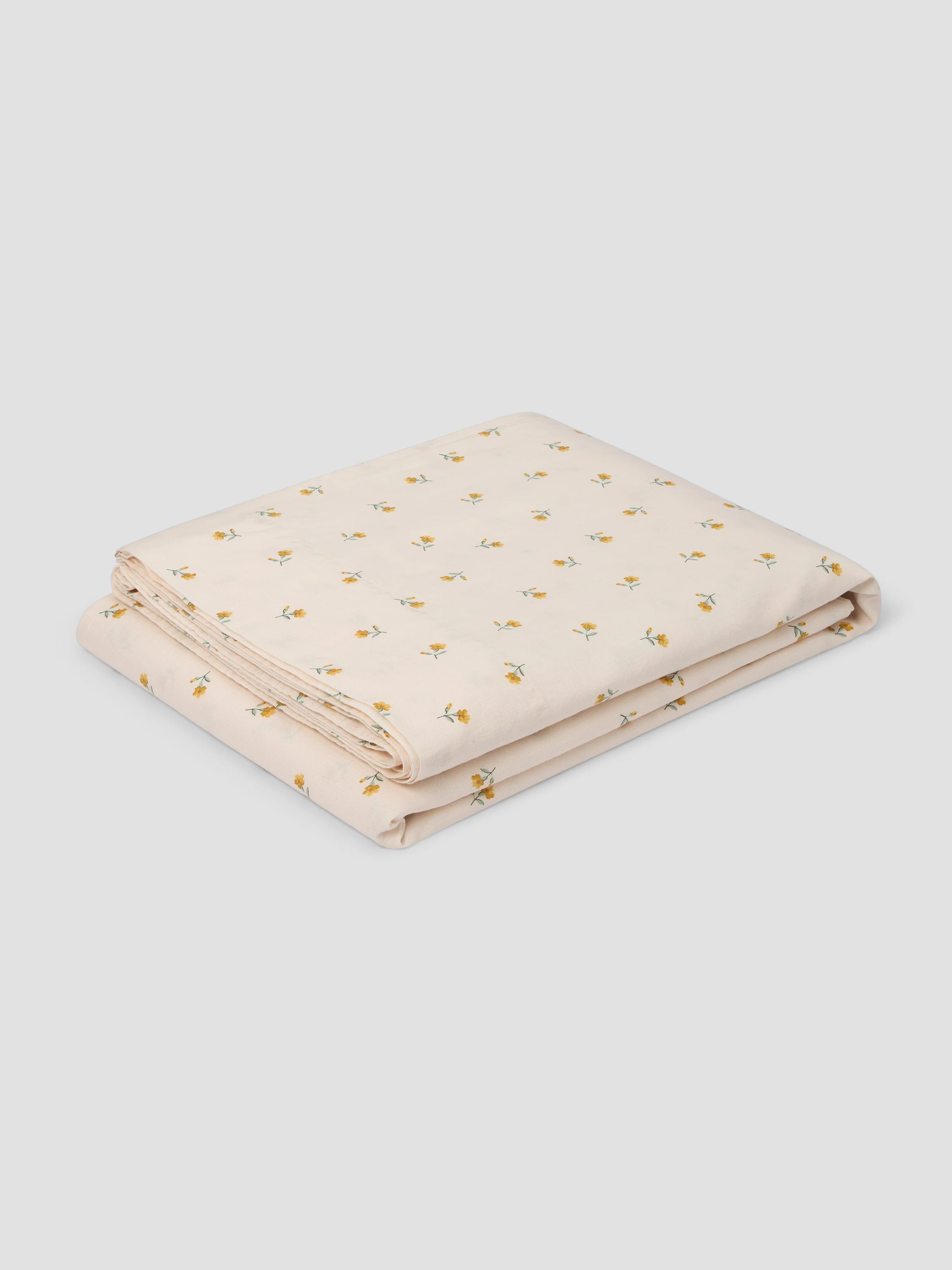 Honey Posy Bud Linen Blend Flat Sheet - Image 2