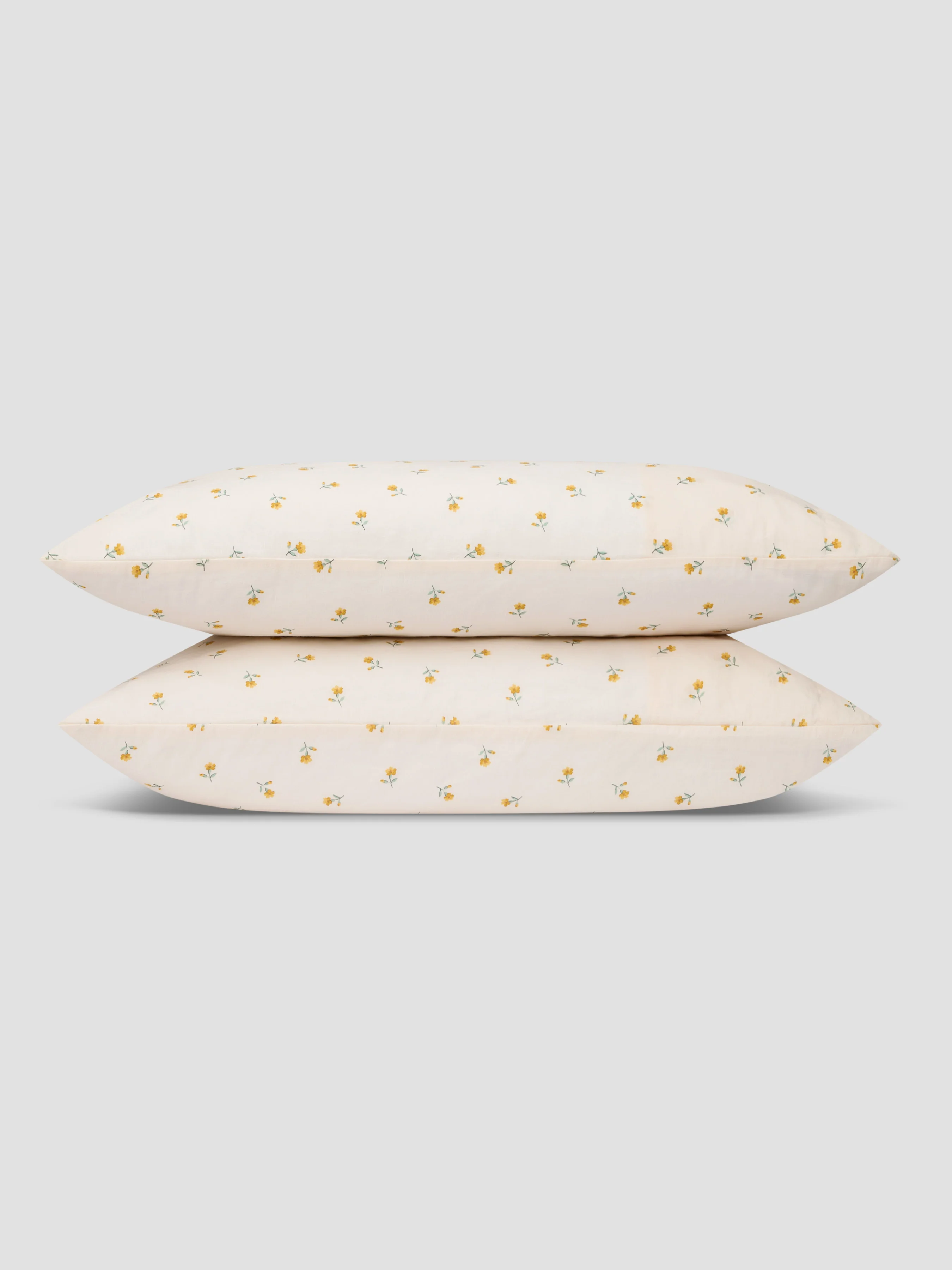 Honey Posy Bud Linen Blend Pillowcases (Pair) - Image 2