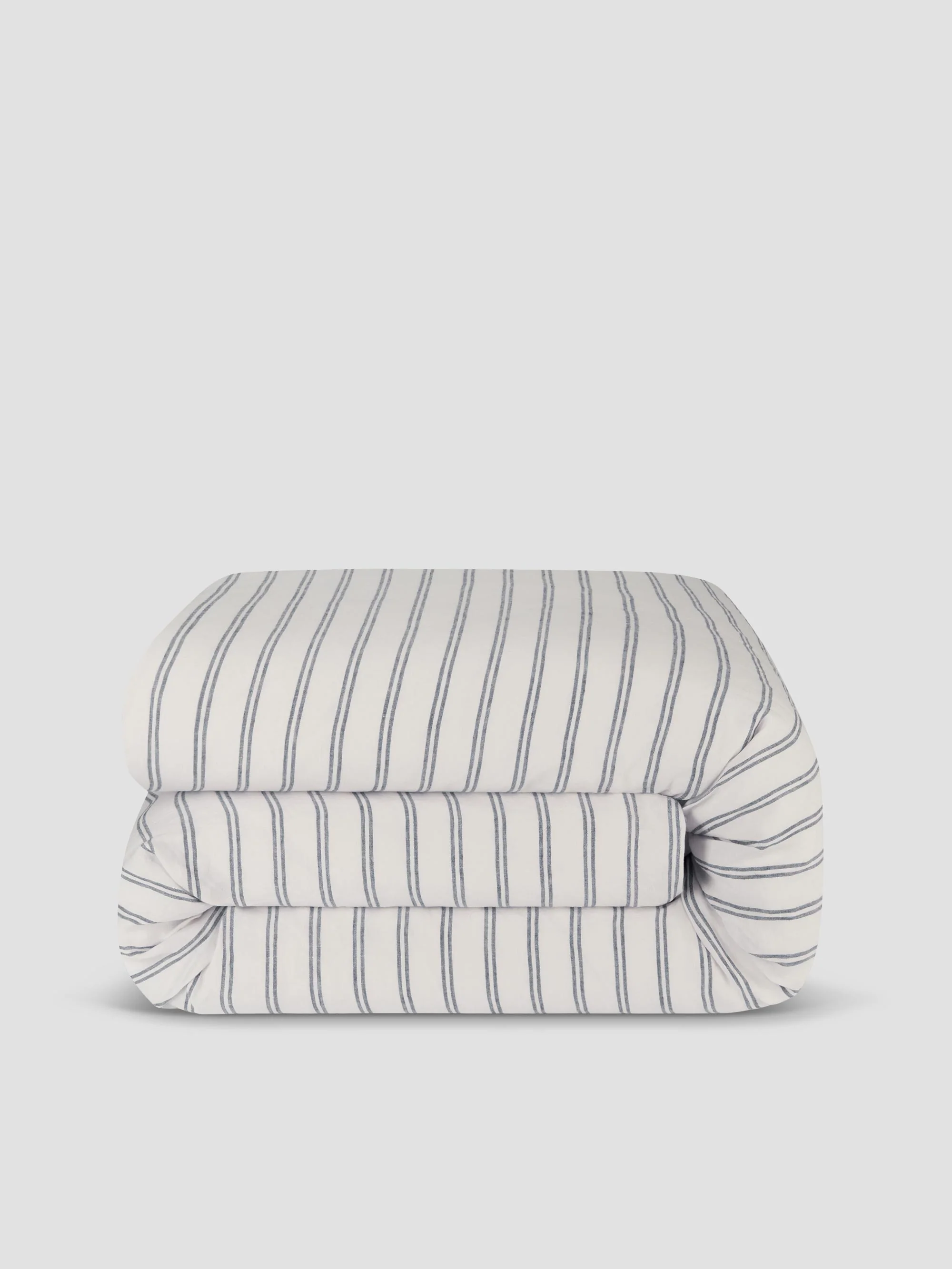 Ivory Kemptown Stripe 100% Linen Duvet Cover - Image 2