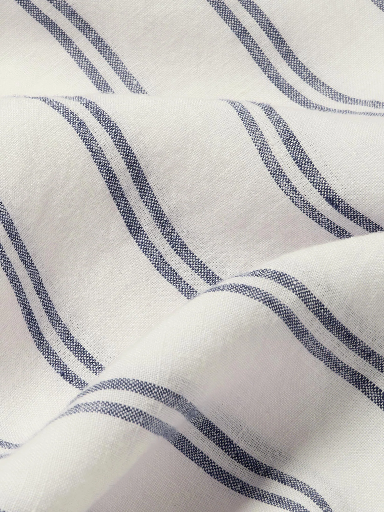 Ivory Kemptown Stripe 100% Linen Pillowcase (Pair) - Image 3