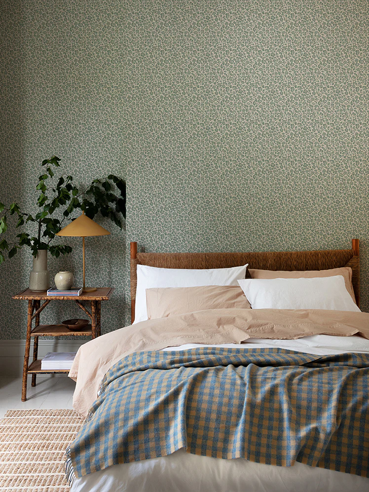 Laurel Green Meadow Floral Wallpaper - Image 2