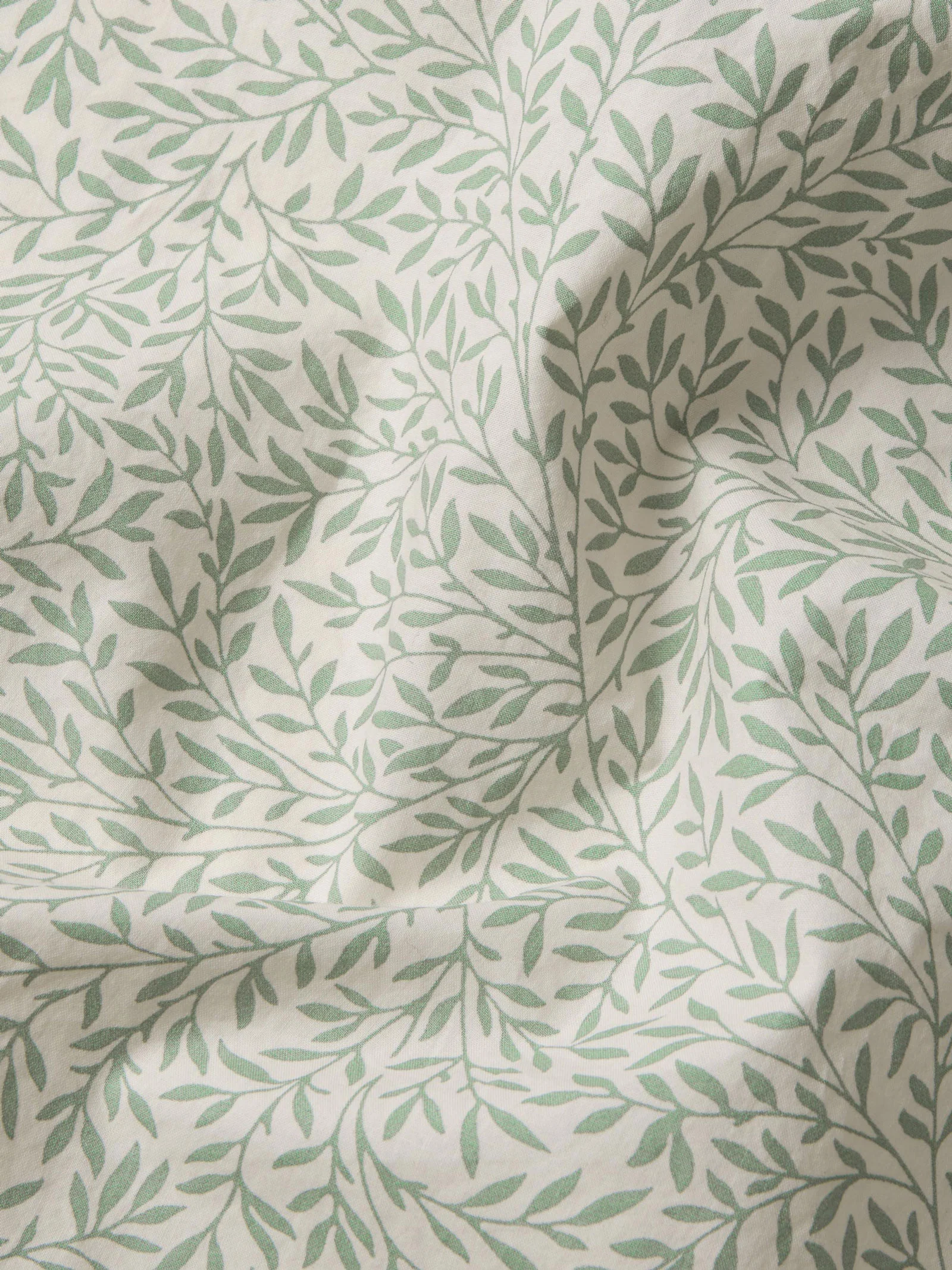 Mellow Green Standen Cotton Fitted Sheet - Image 3