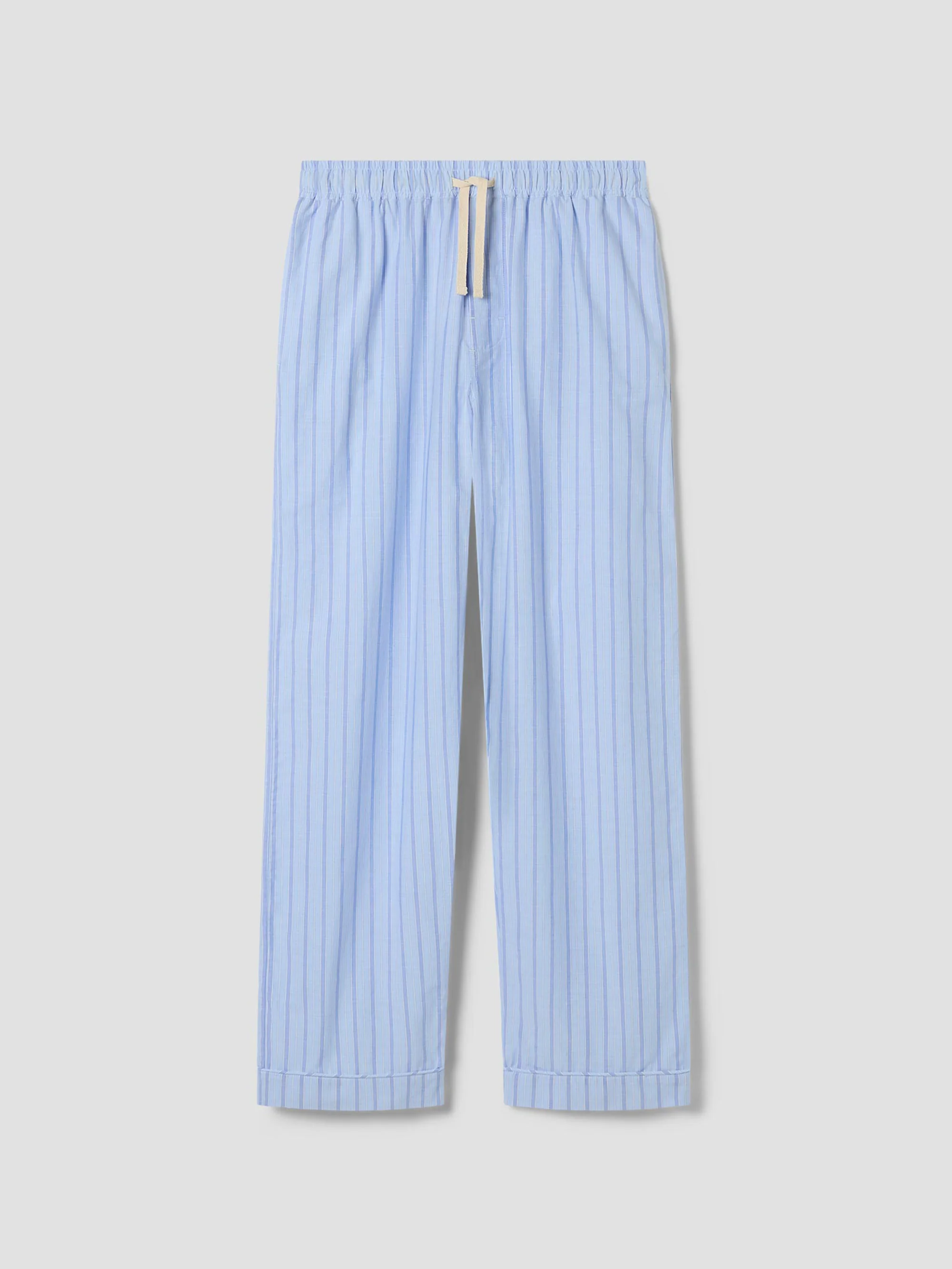 Pale Blue Favorite Shirt Stripe Cotton Pants