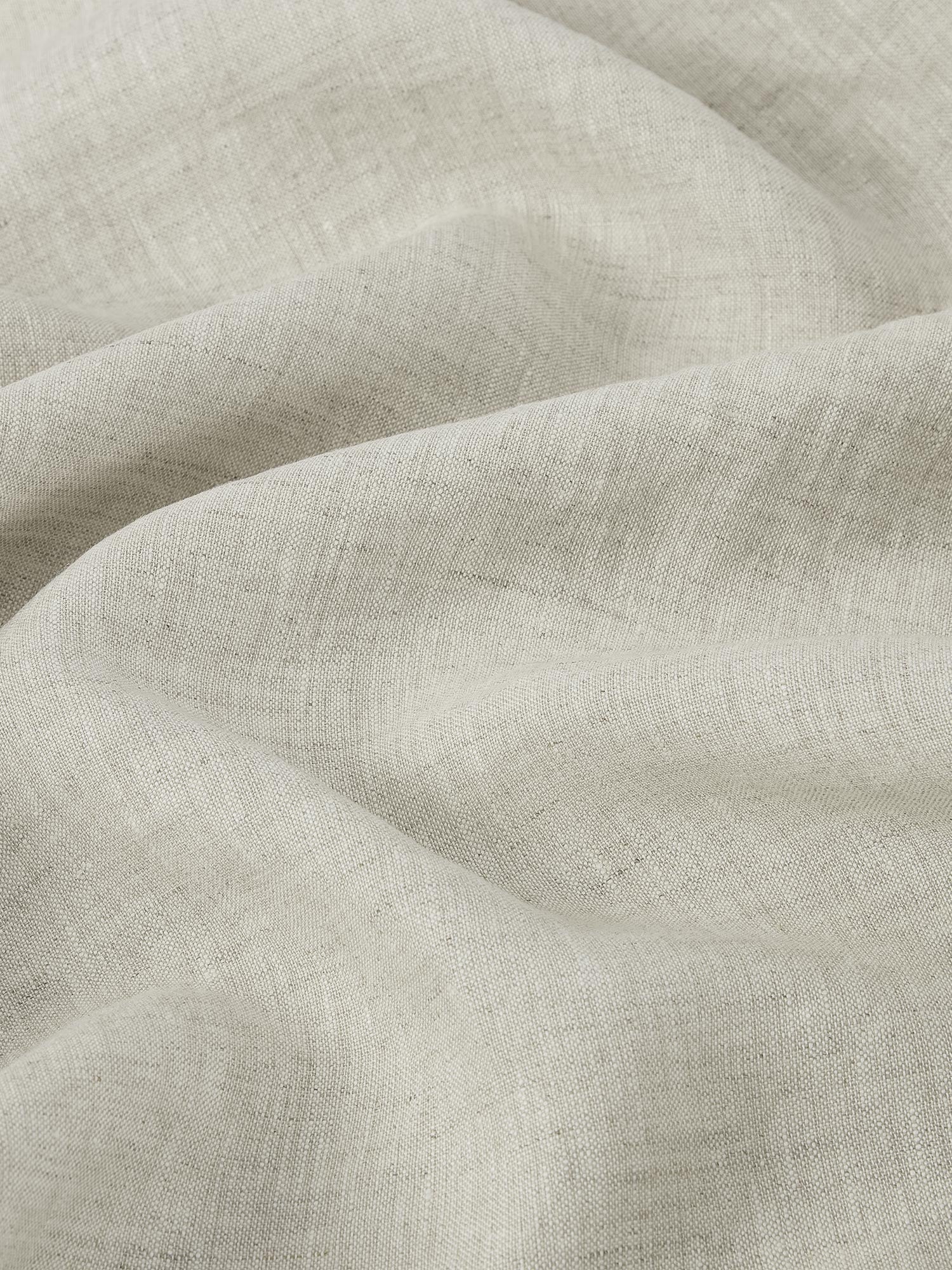 Oatmeal 100% Linen Fitted Sheet - Image 3