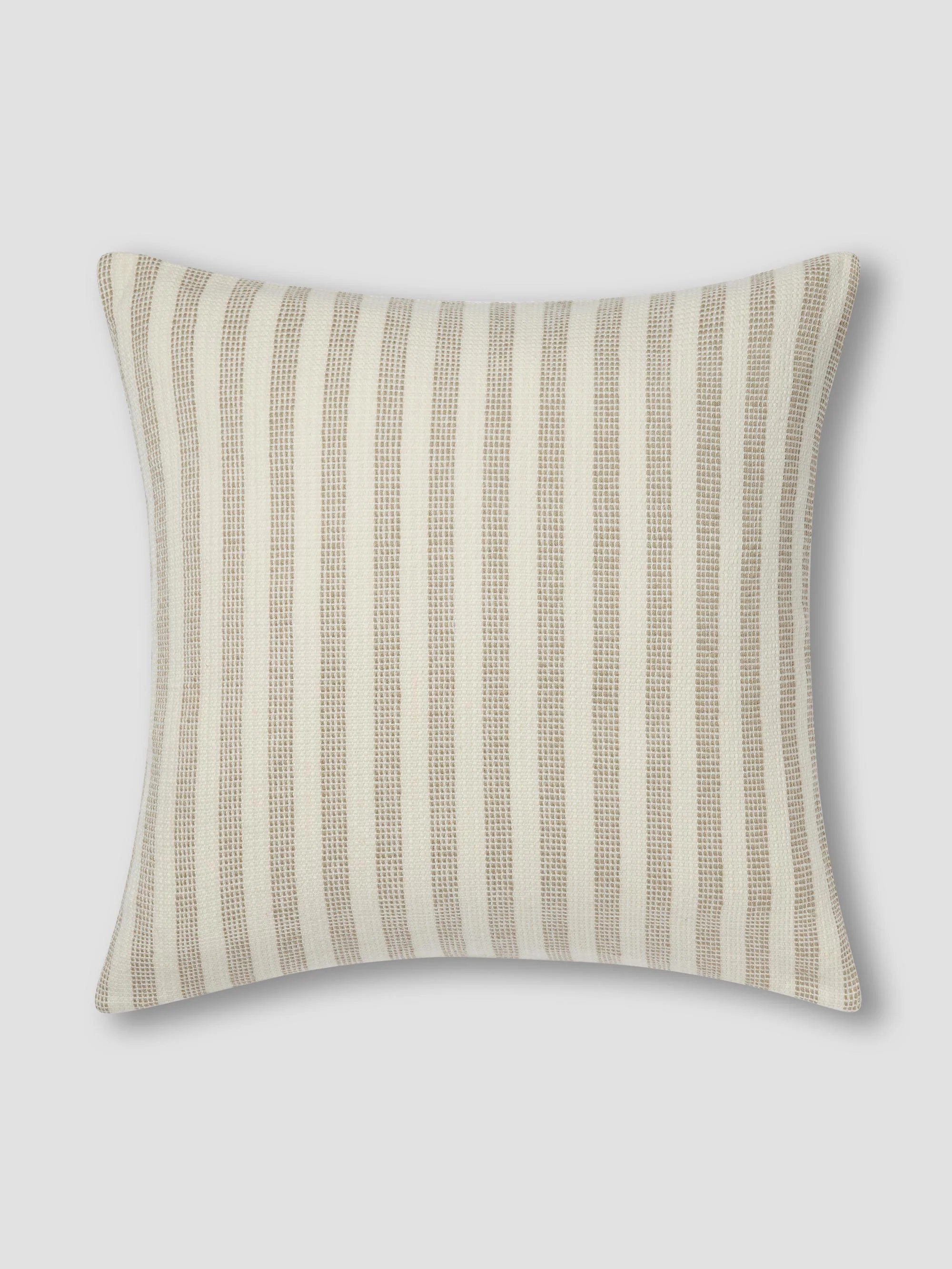 Oatmeal Pembroke Stripe Wool Cushion Cover