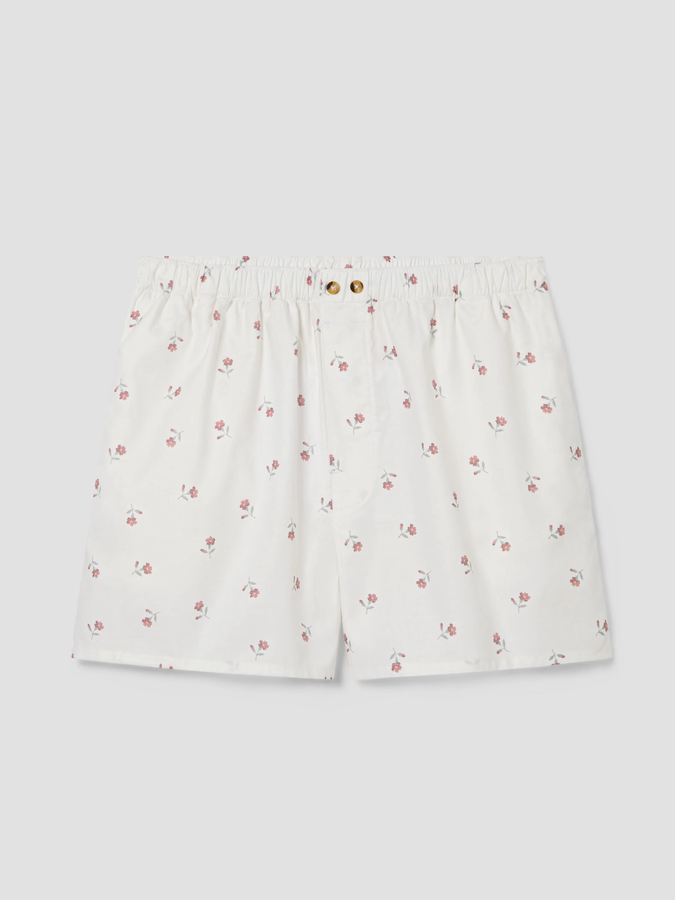 Pearl Posy Bud Cotton Boxer Shorts - Image 4