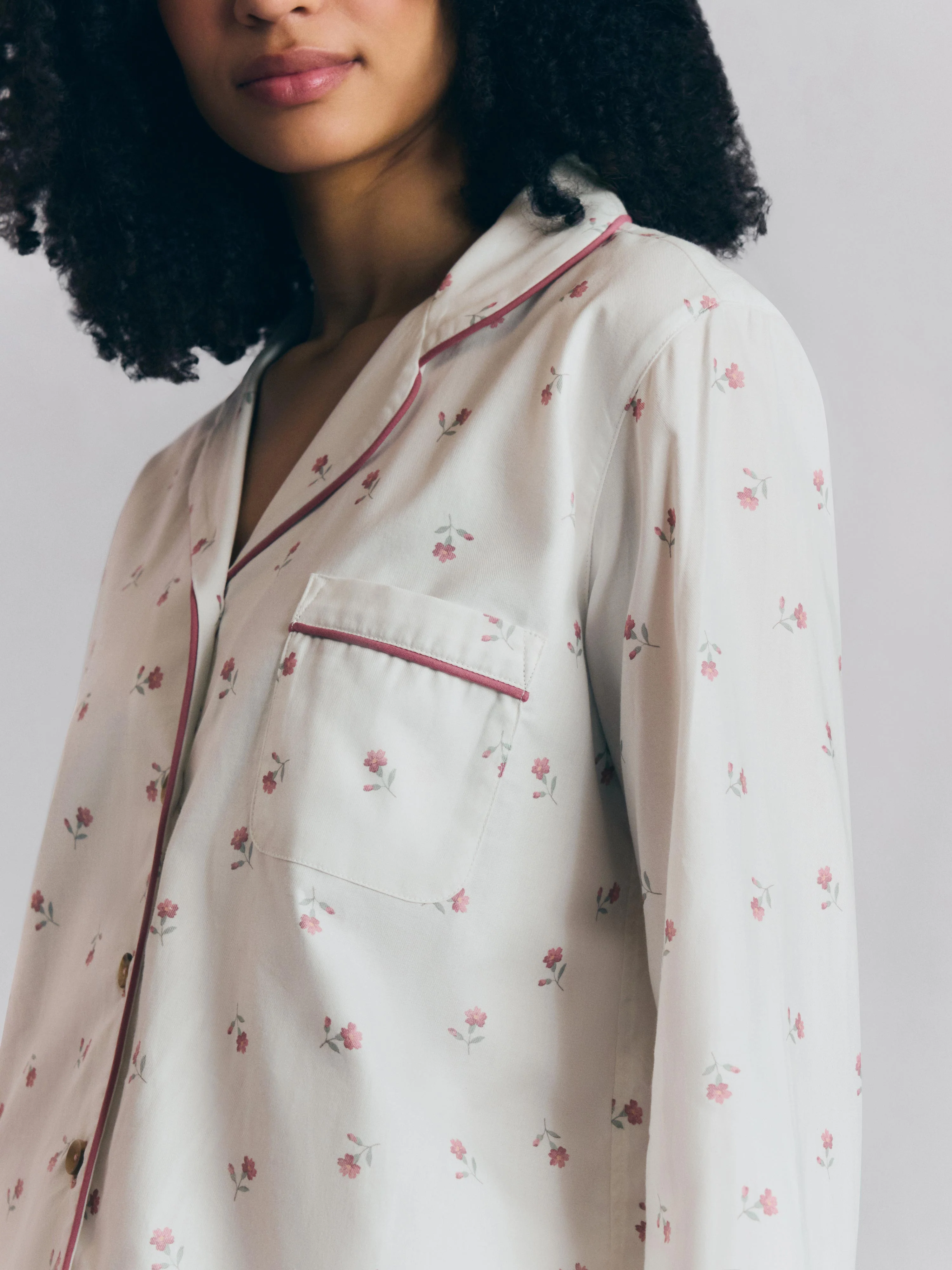 Pearl Posy Bud Cotton Pants Set - Image 3