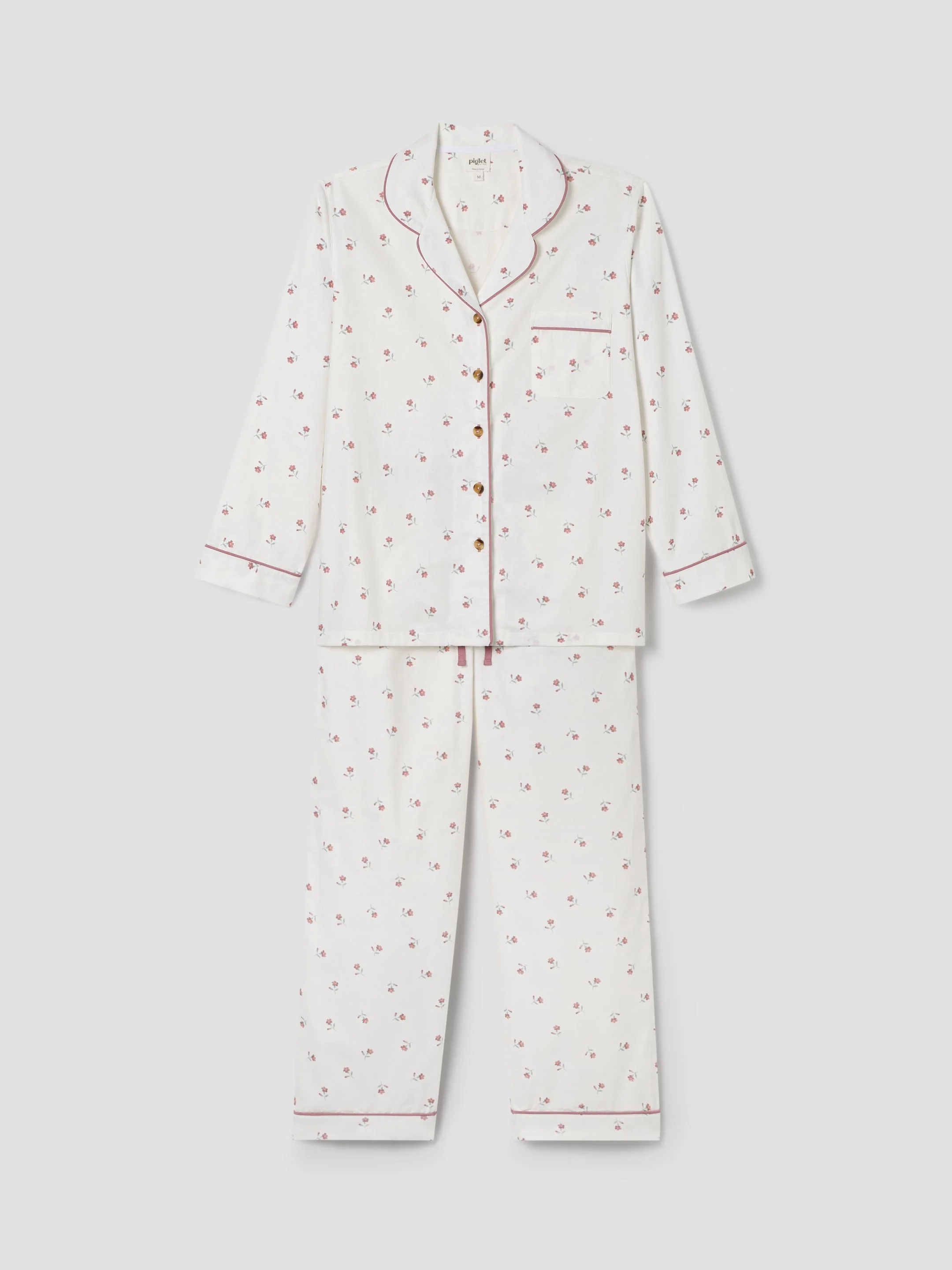 Pearl Posy Bud Cotton Pants Set - Image 4
