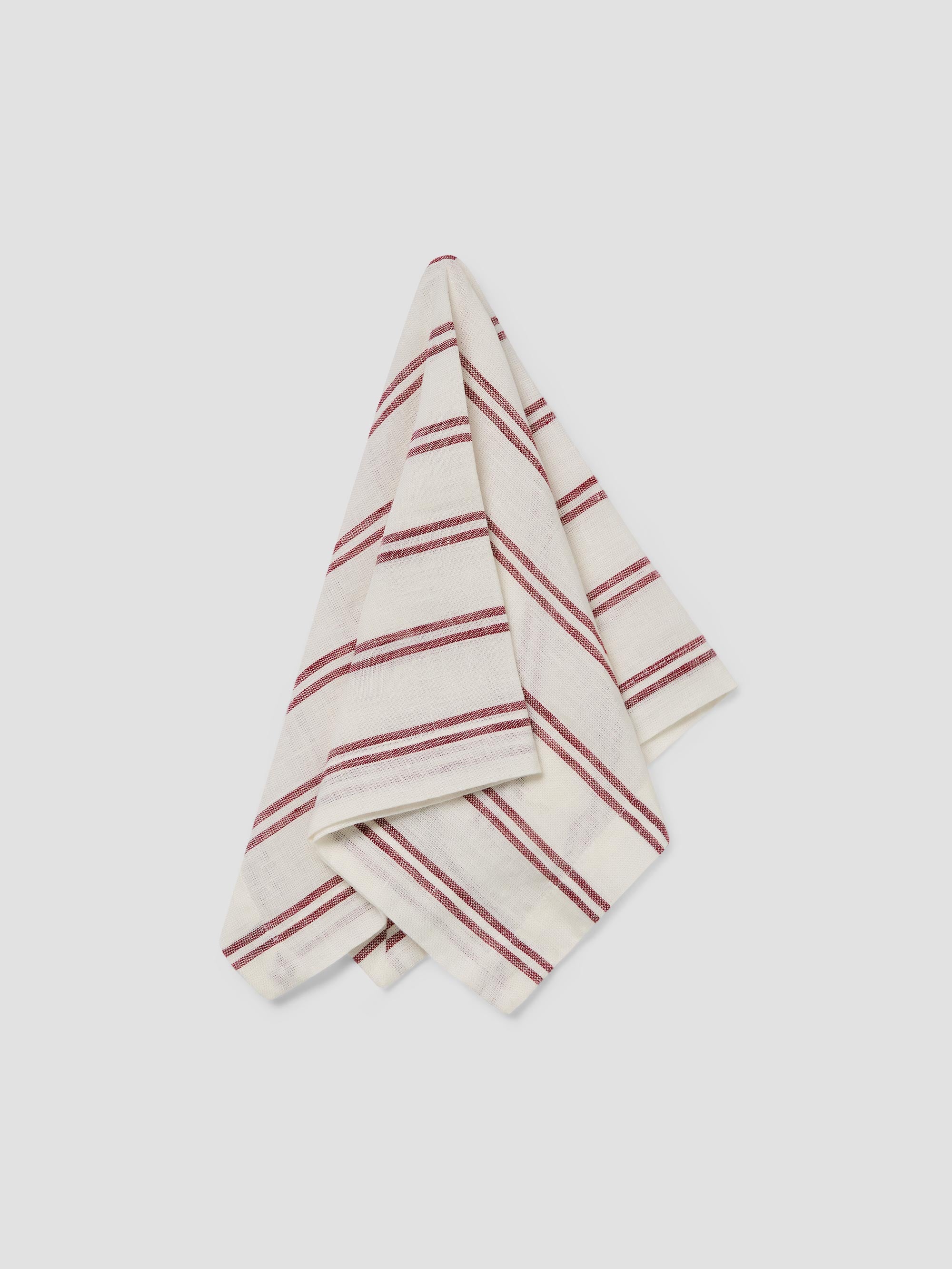 Rhubarb Kemptown Stripe Linen Blend Napkins Set of 4 - Image 2