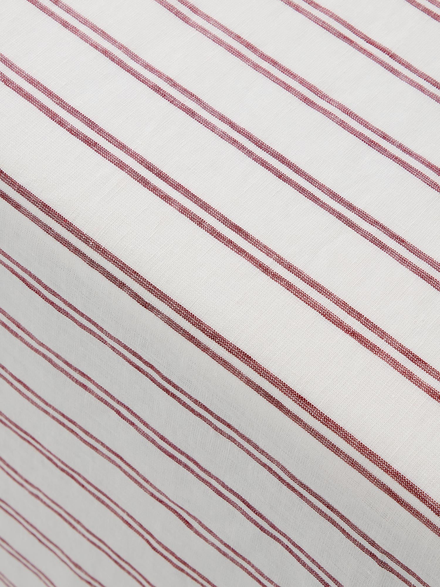 Rhubarb Kemptown Stripe Linen Blend Tablecloth - Image 3