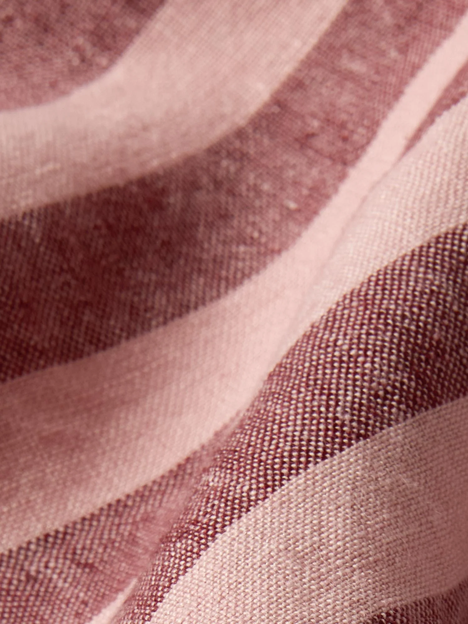 Rhubarb & Rose Pembroke Stripe Linen Blend Fitted Sheet - Image 3