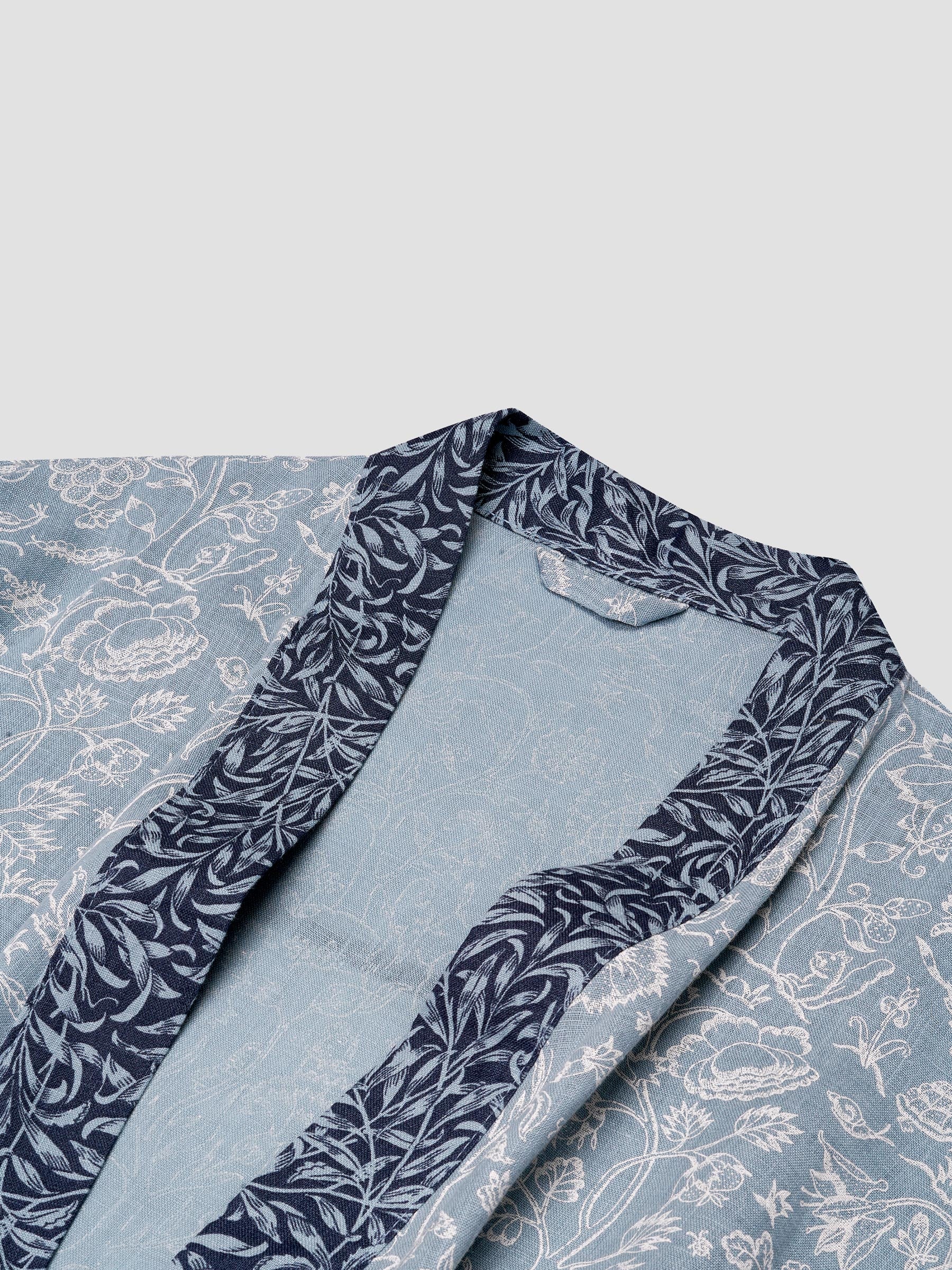 River Wandle Middlemore Linen Robe - Image 3