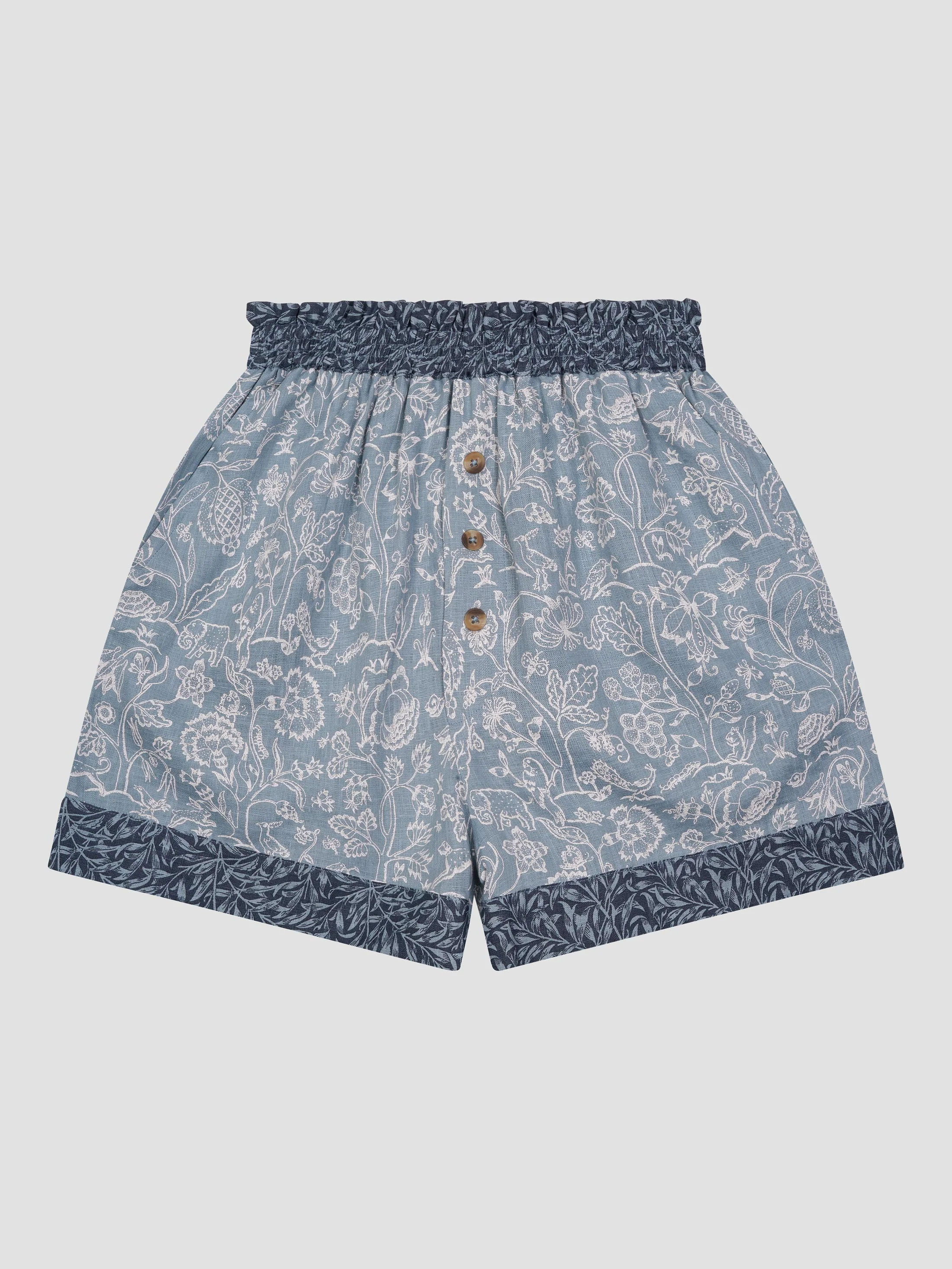 River Wandle Middlemore Linen Women’s Pajama Shorts Set - Image 4