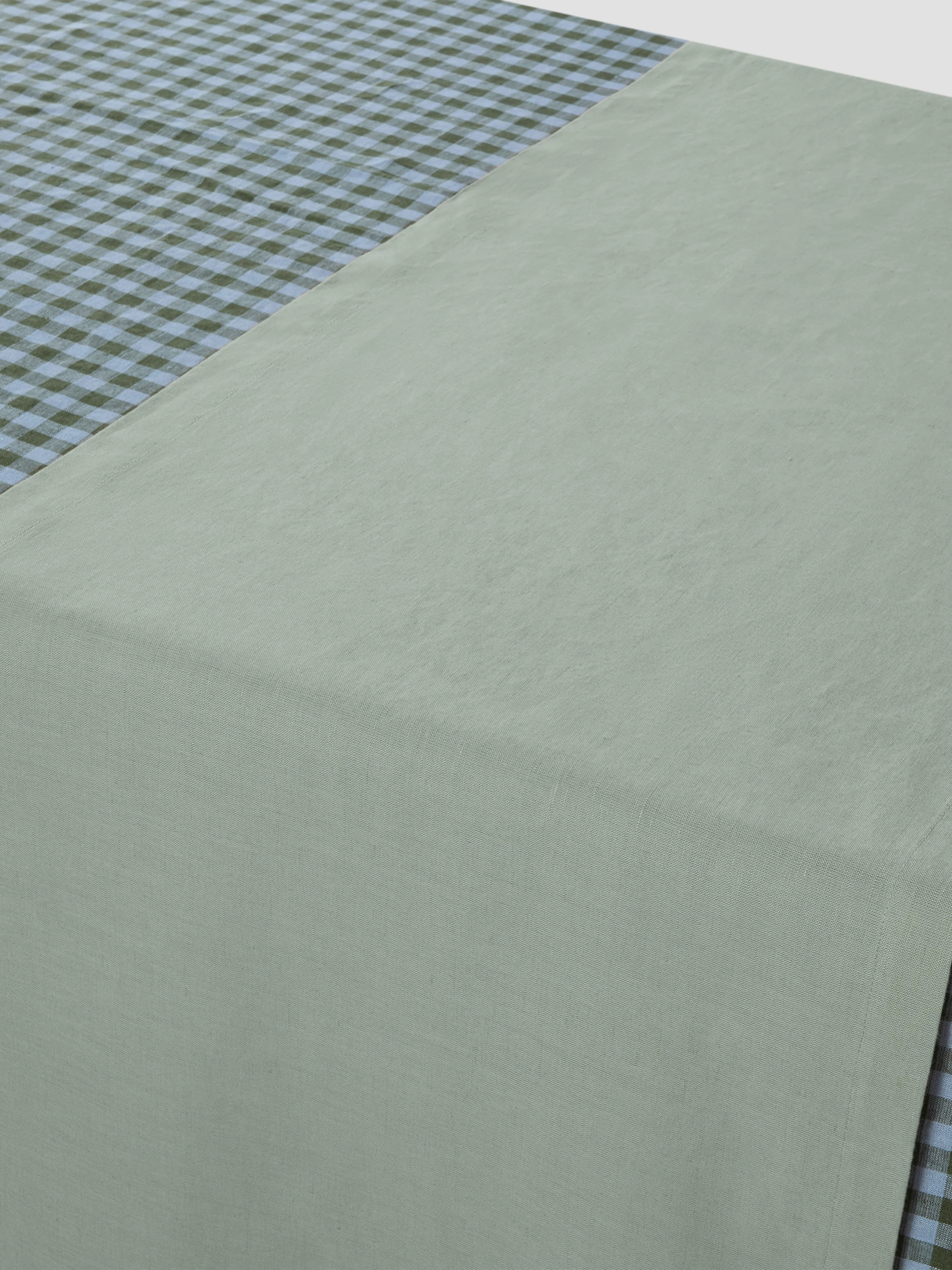 Sage Green Linen Table Runner - Image 3
