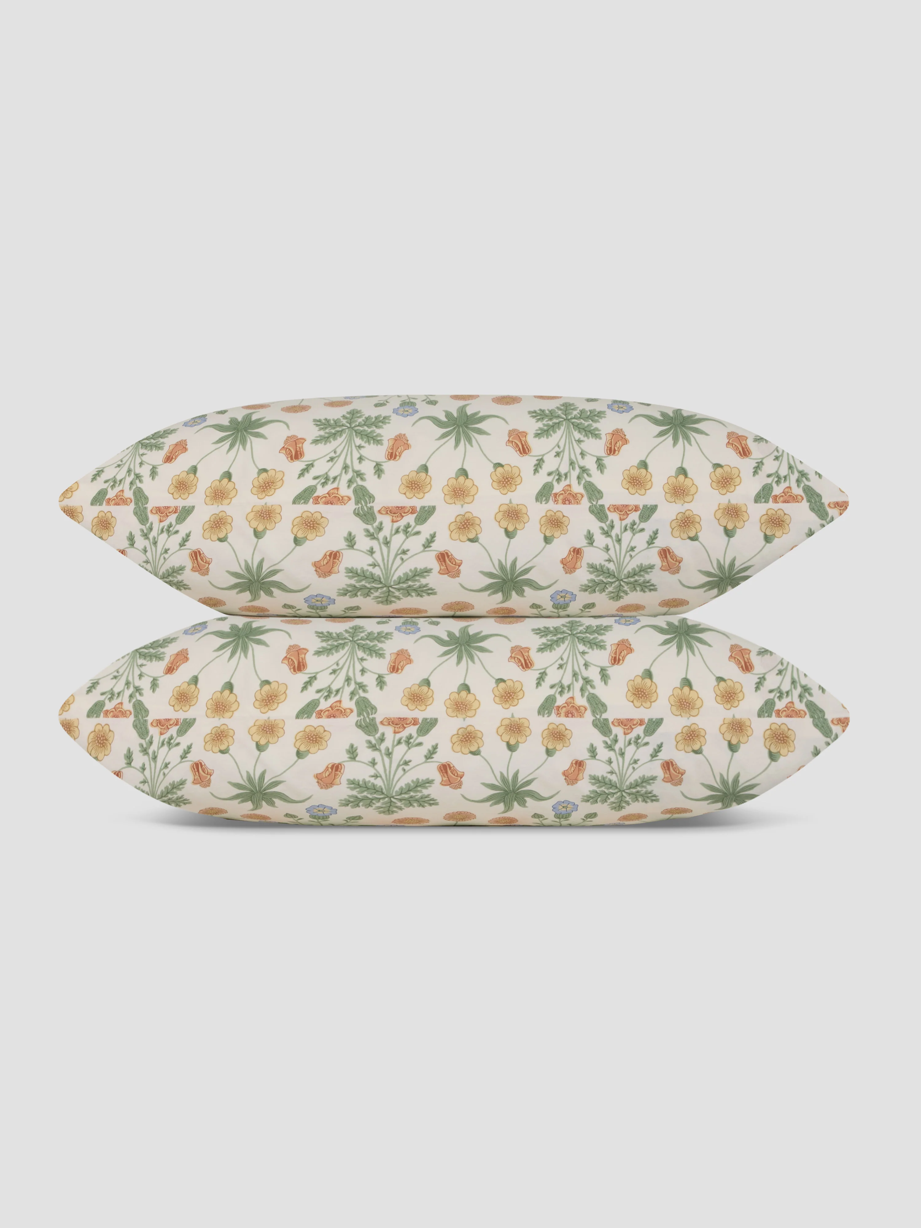 Sage & Mindful Cream Daisy Cotton Pillowcases (Pair) - Image 2