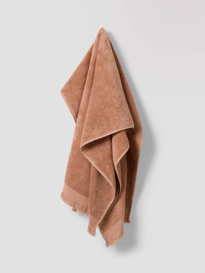 Sand Shell Fringe Edge Cotton Towels - Image 4