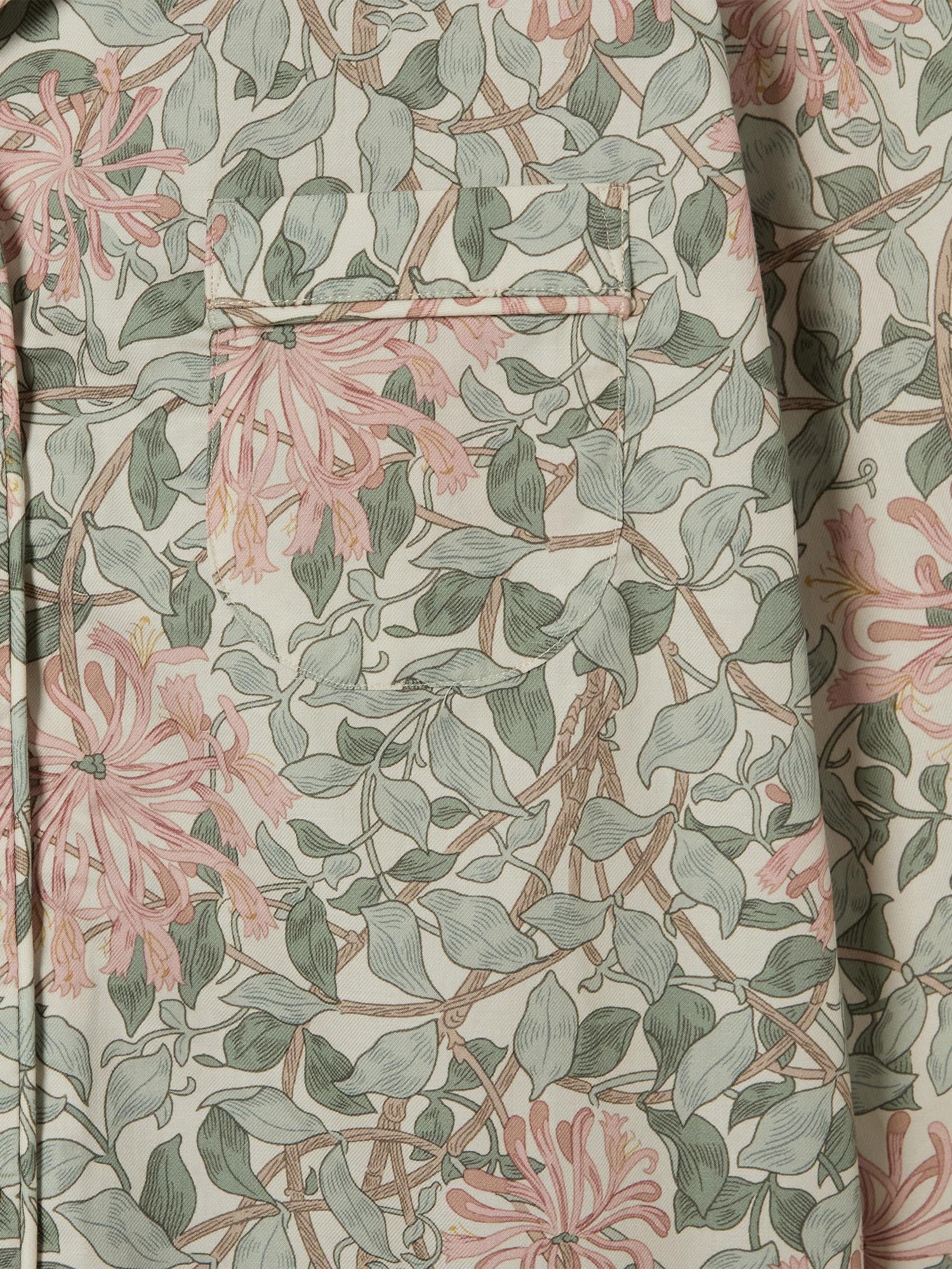 Soft Sage Honeysuckle Cotton Pajama Set - Image 5