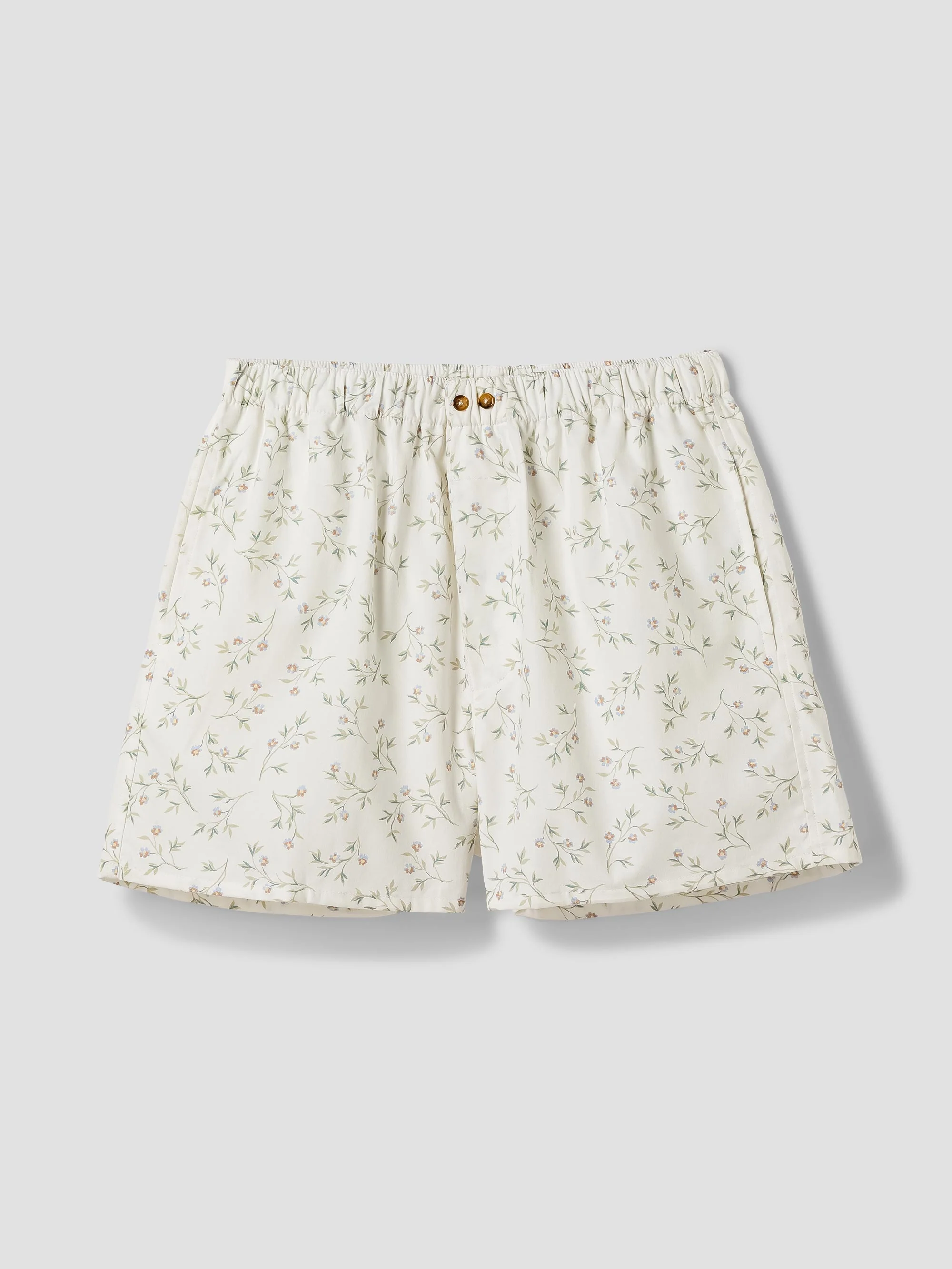 Spring Sprig Floral Cotton Boxer Shorts - Image 4