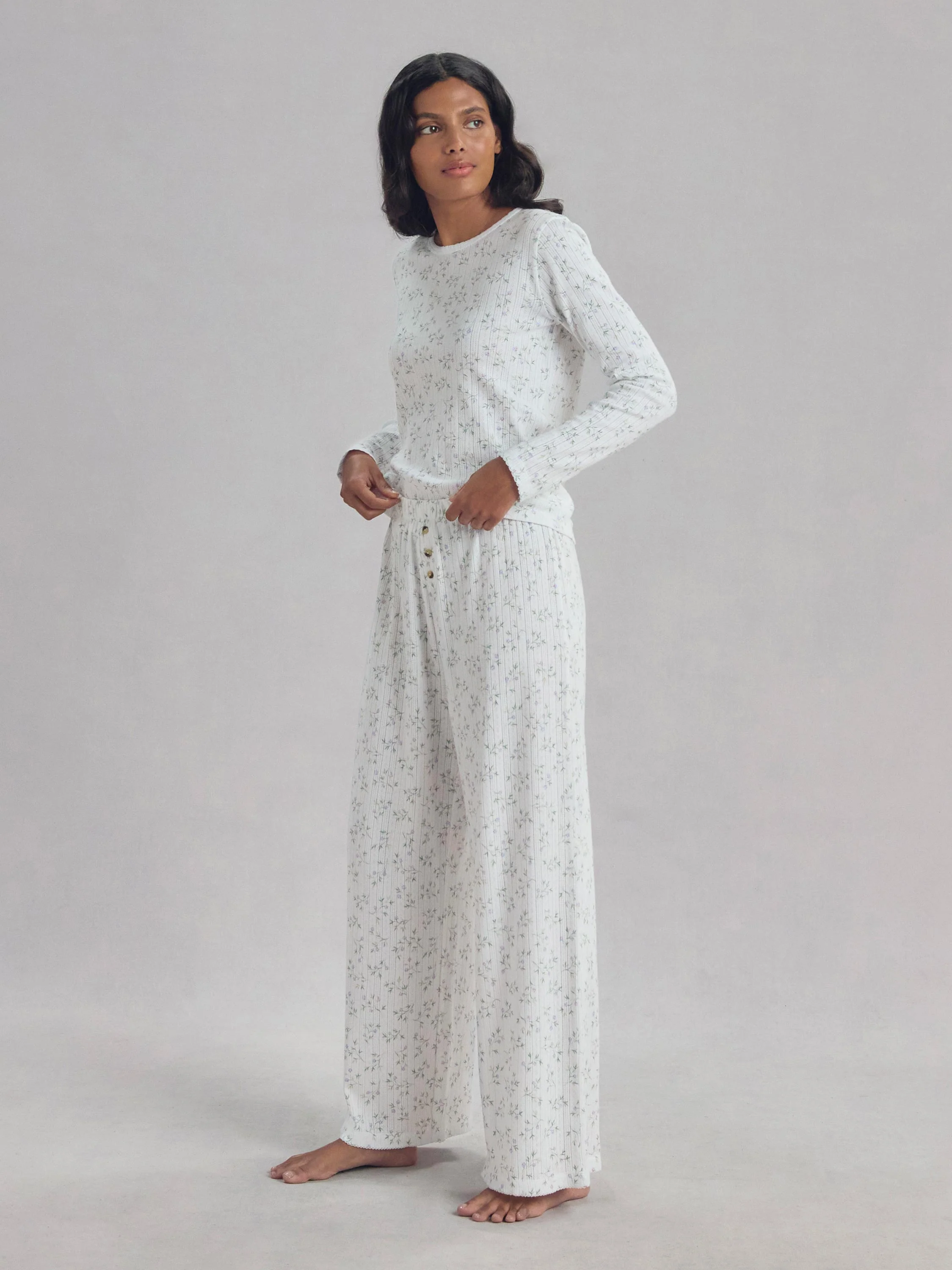 Spring Sprig Pointelle Pants