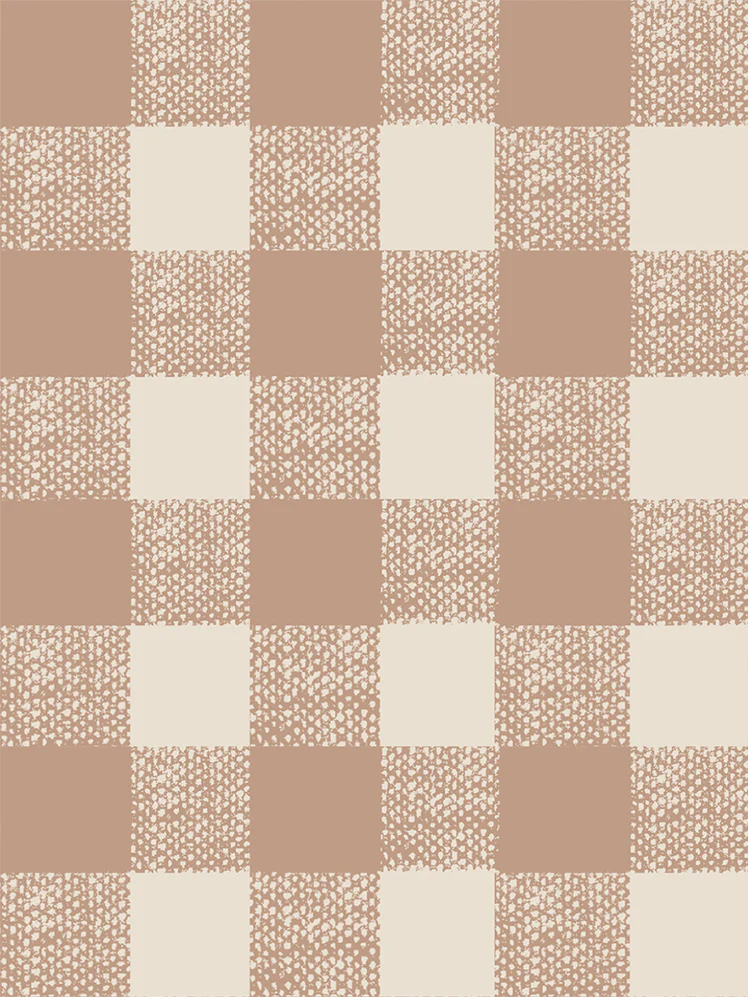 Warm Clay Gingham Wallpaper - Image 4