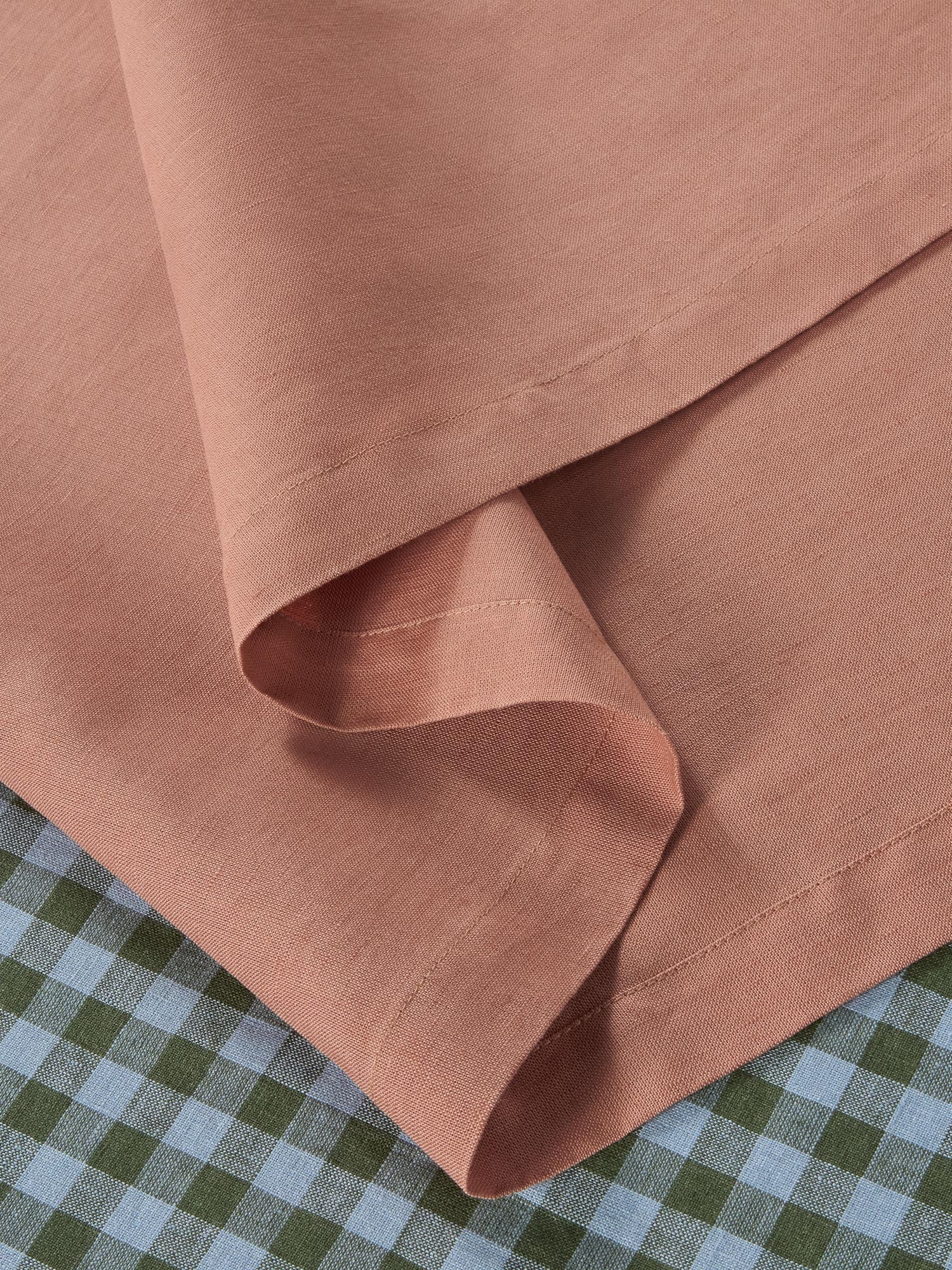 Warm Clay Linen Blend Table Runner - Image 3