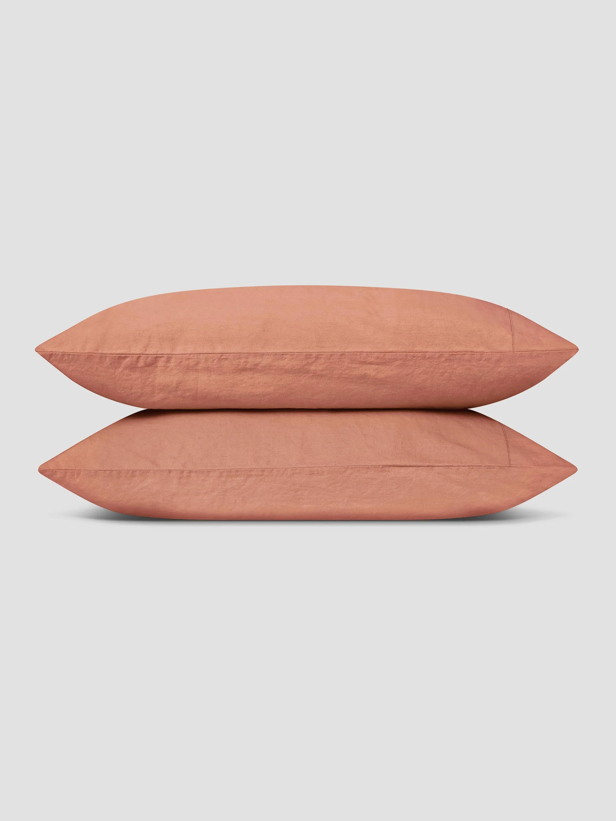Warm Clay 100% Linen Pillowcases (Pair) - Image 2