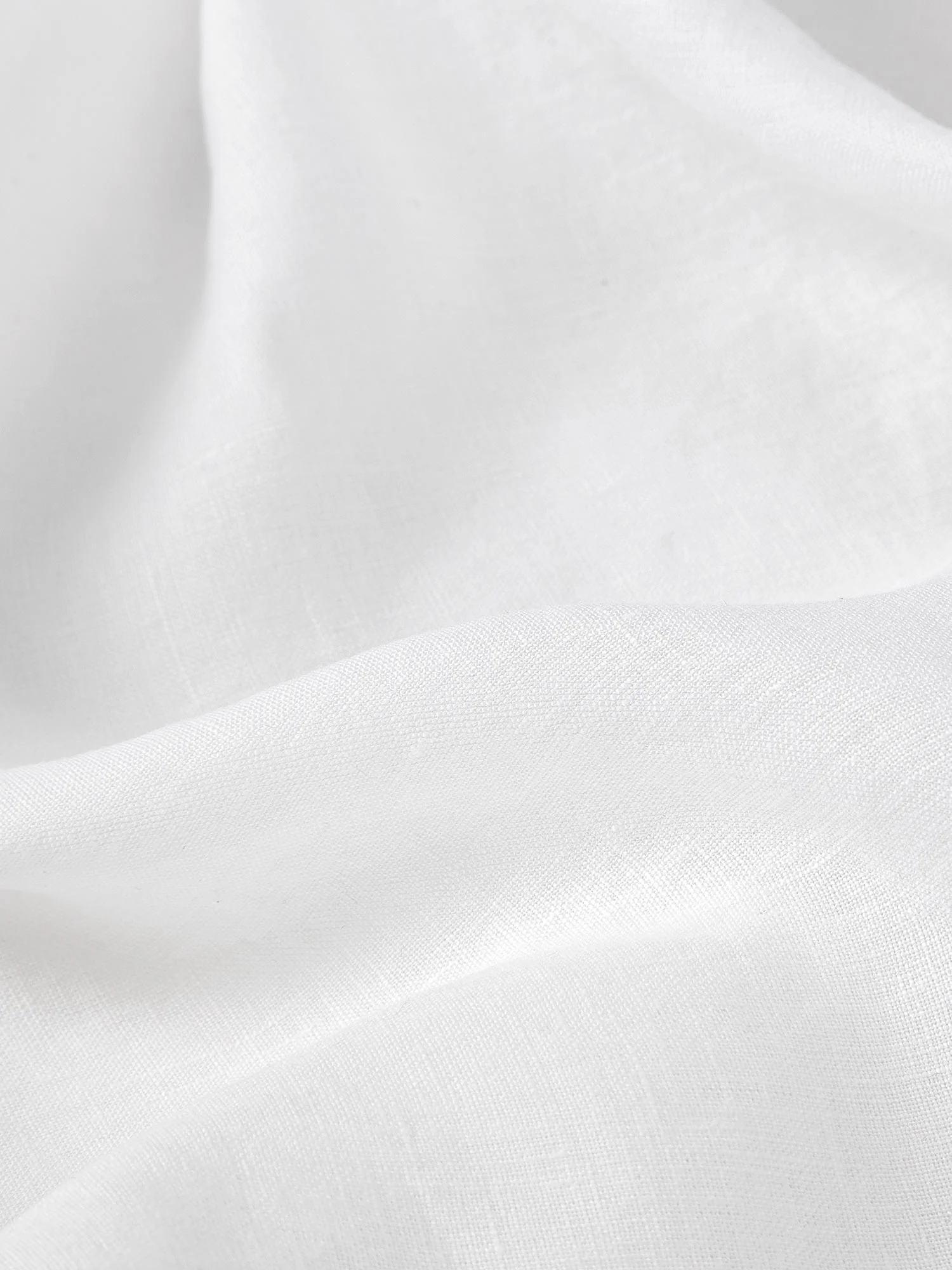 White 100% Linen Pillowcases (Pair) - Image 3